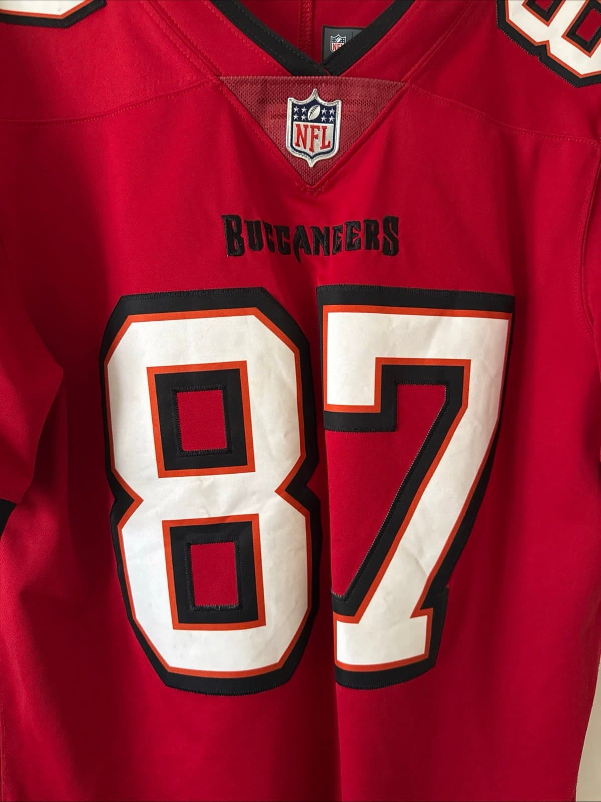 Men’s Nike Rob Gronkowski #87 Tampa Bay Buccaneers Vapor Lmtd Jersey Sz M - Red - Thumbnail 2