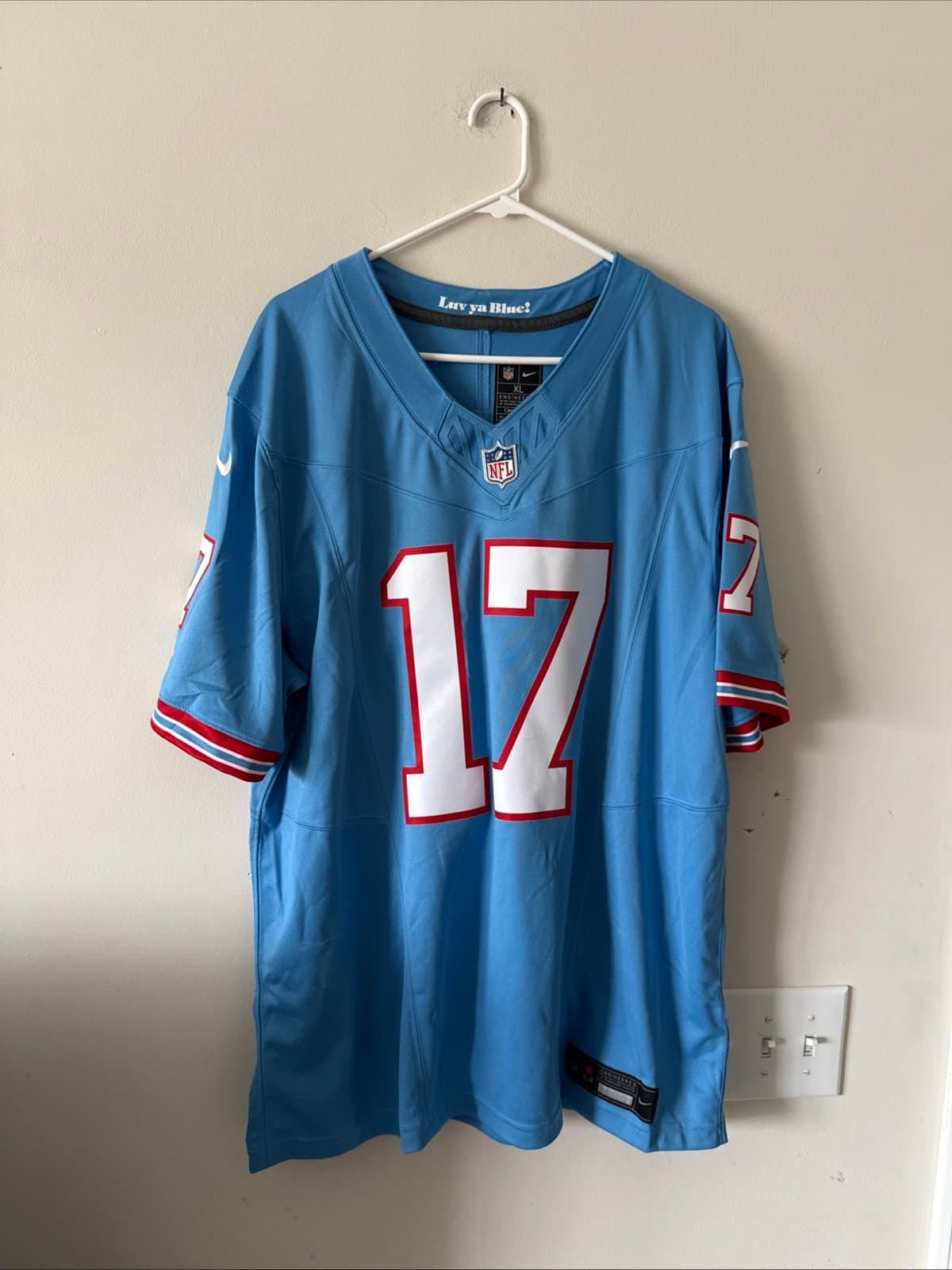 Men’s Nike Ryan Tannehill #17 Tennessee Titans Vapor Lmtd 2nd Alt Jersey Sz XL - Image 1
