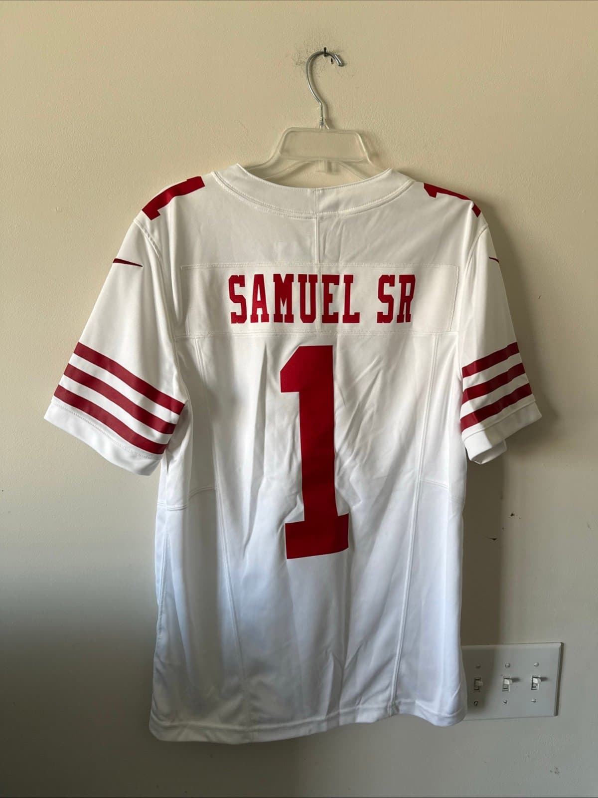 MEN’S NIKE DEEBO SAMUEL SR #1 SAN FRANCISCO 49ers VAPOR LMTD JERSEY SZ M - RARE - Thumbnail 6