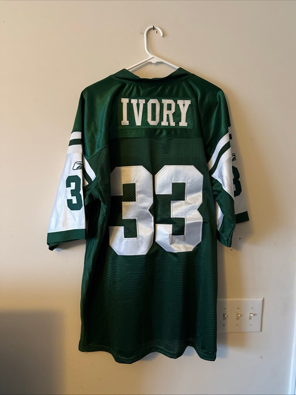 Men’s Reebok Chris Ivory #33 New York Jets NFL Jersey Sz 54 - Green NWT RARE - Thumbnail 8