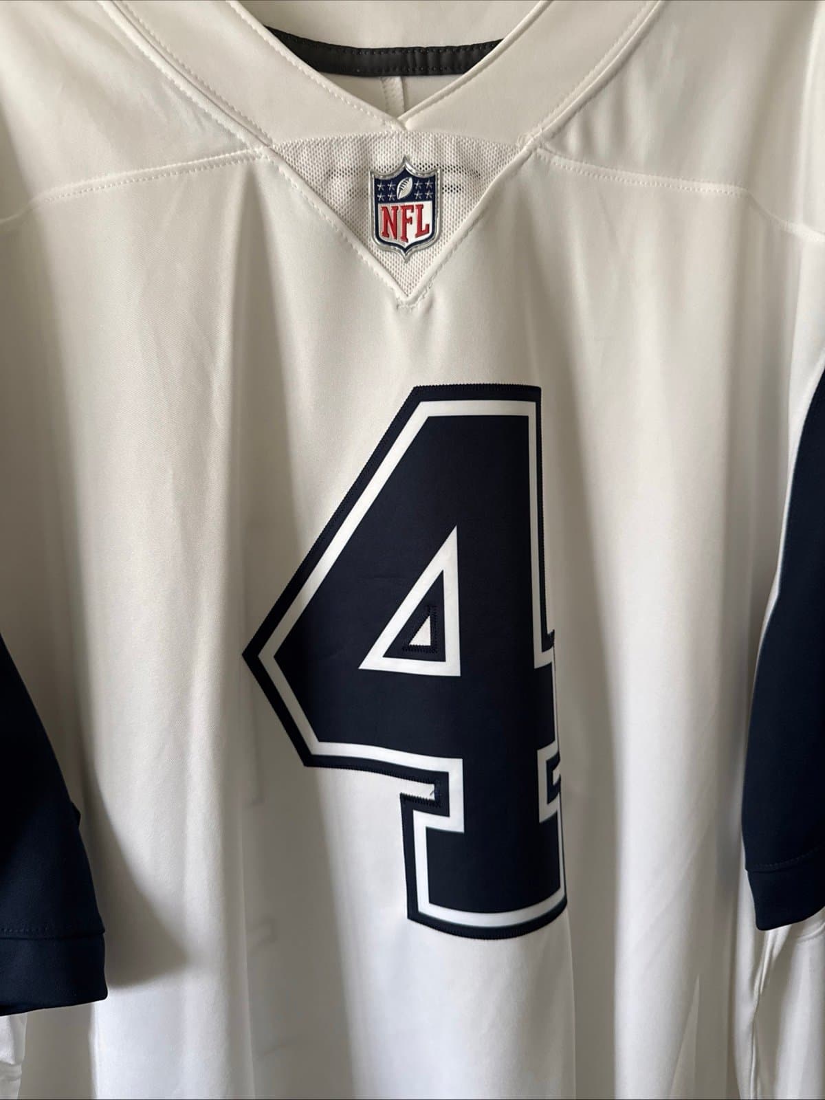 Men’s Nike Dak Prescott #4 Dallas Cowboys VAPOR LMTD Throwback NFL Jersey Sz 3XL - Thumbnail 2