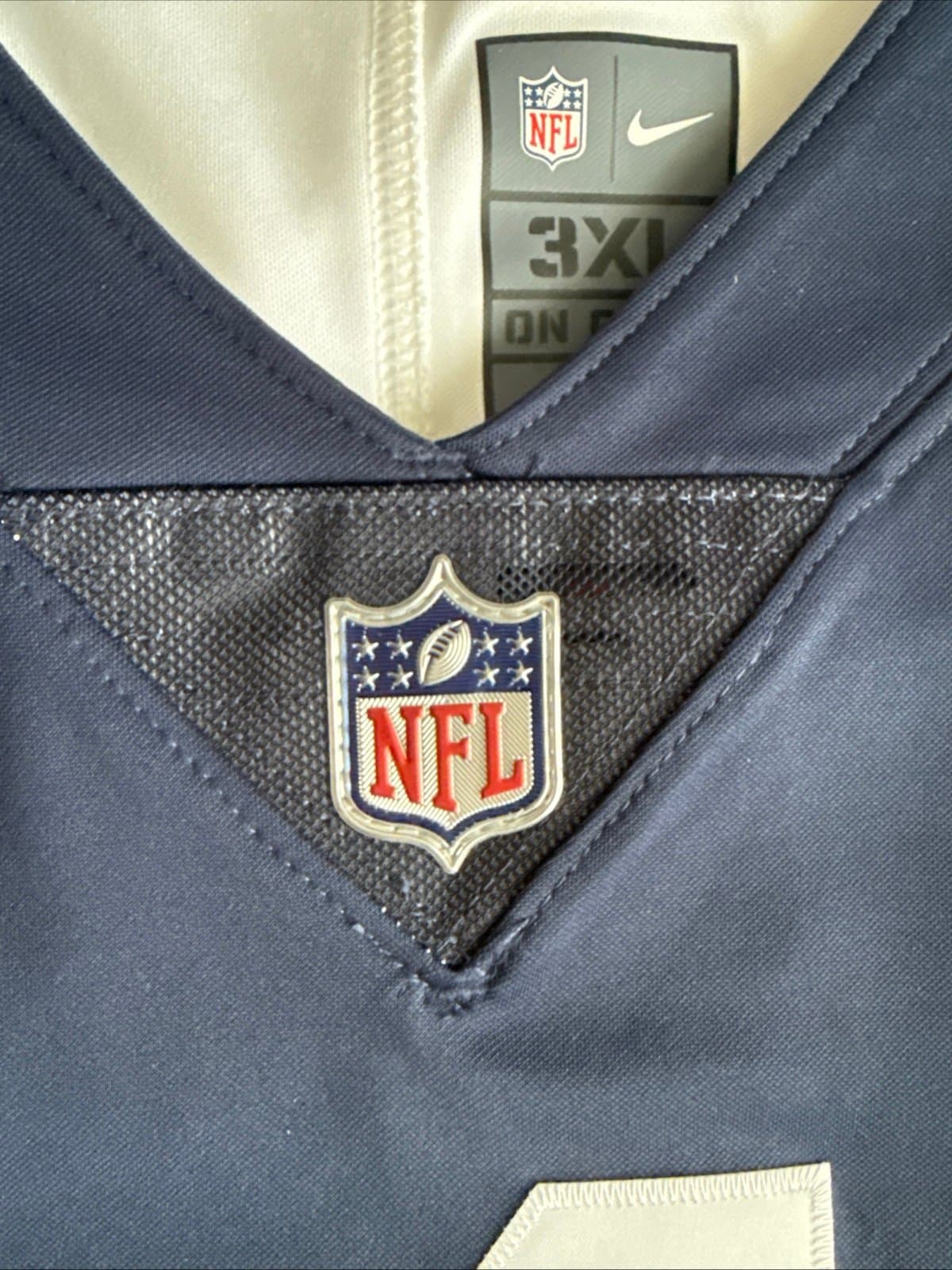 Mens Nike Dak Prescott #4 Dallas Cowboys VAPOR LMTD Throwback NFL Jersey Sz 3XL - Thumbnail 5