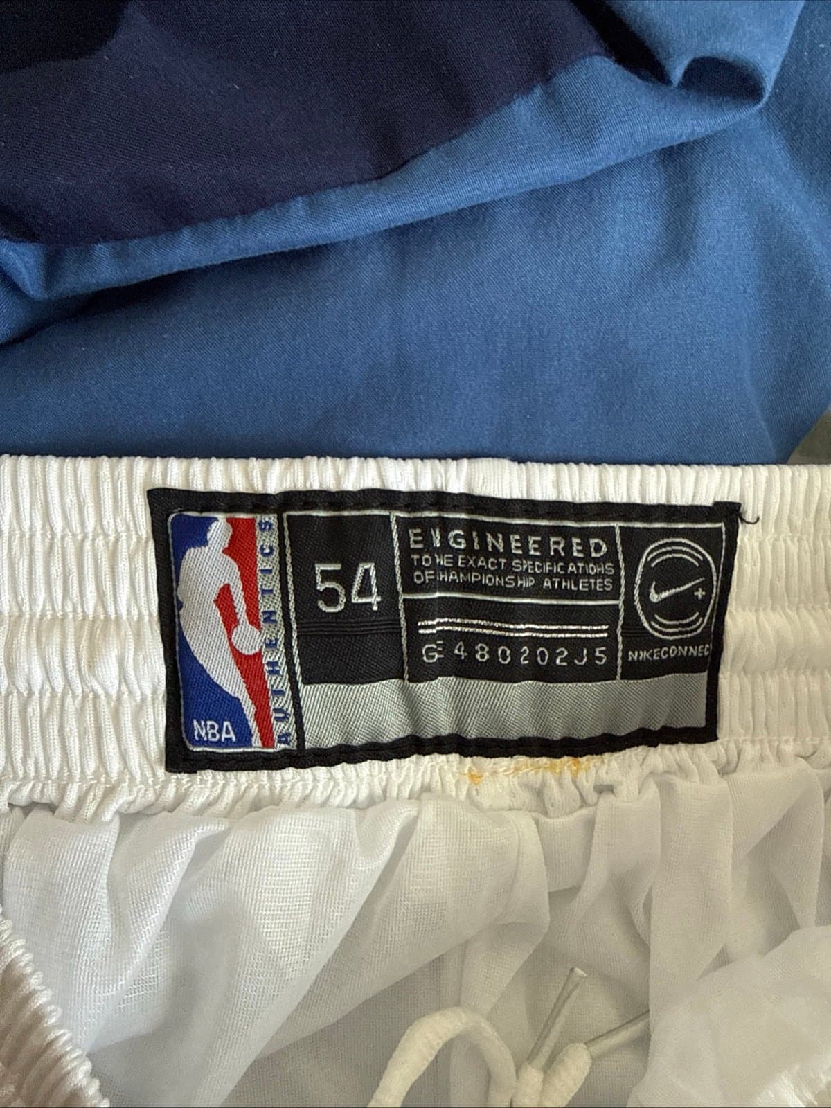 Men’s Nike Los Angeles Lakers Player Issued Swingman Shorts Sz 54 - White RARE - Thumbnail 4