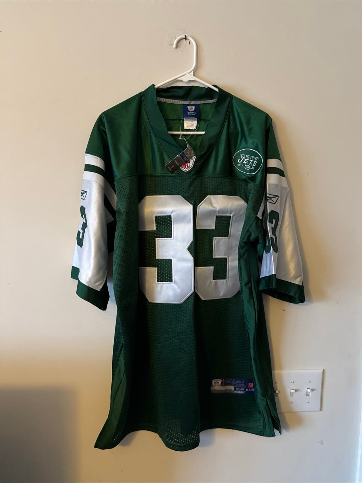 Men’s Reebok Chris Ivory #33 New York Jets NFL Jersey Sz 54 - Green NWT RARE