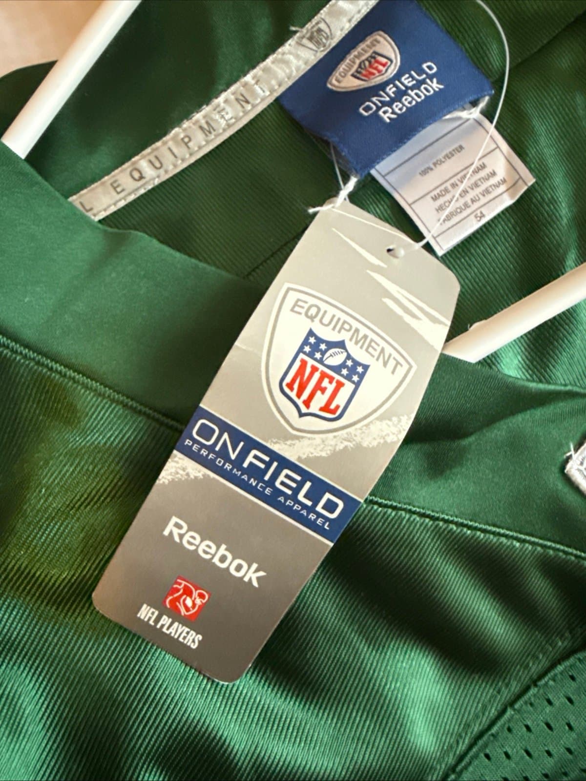 Men’s Reebok Chris Ivory #33 New York Jets NFL Jersey Sz 54 - Green NWT RARE - Thumbnail 5