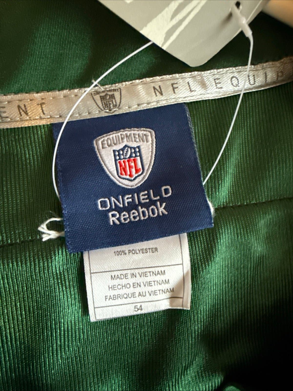 Men’s Reebok Chris Ivory #33 New York Jets NFL Jersey Sz 54 - Green NWT RARE - Thumbnail 4