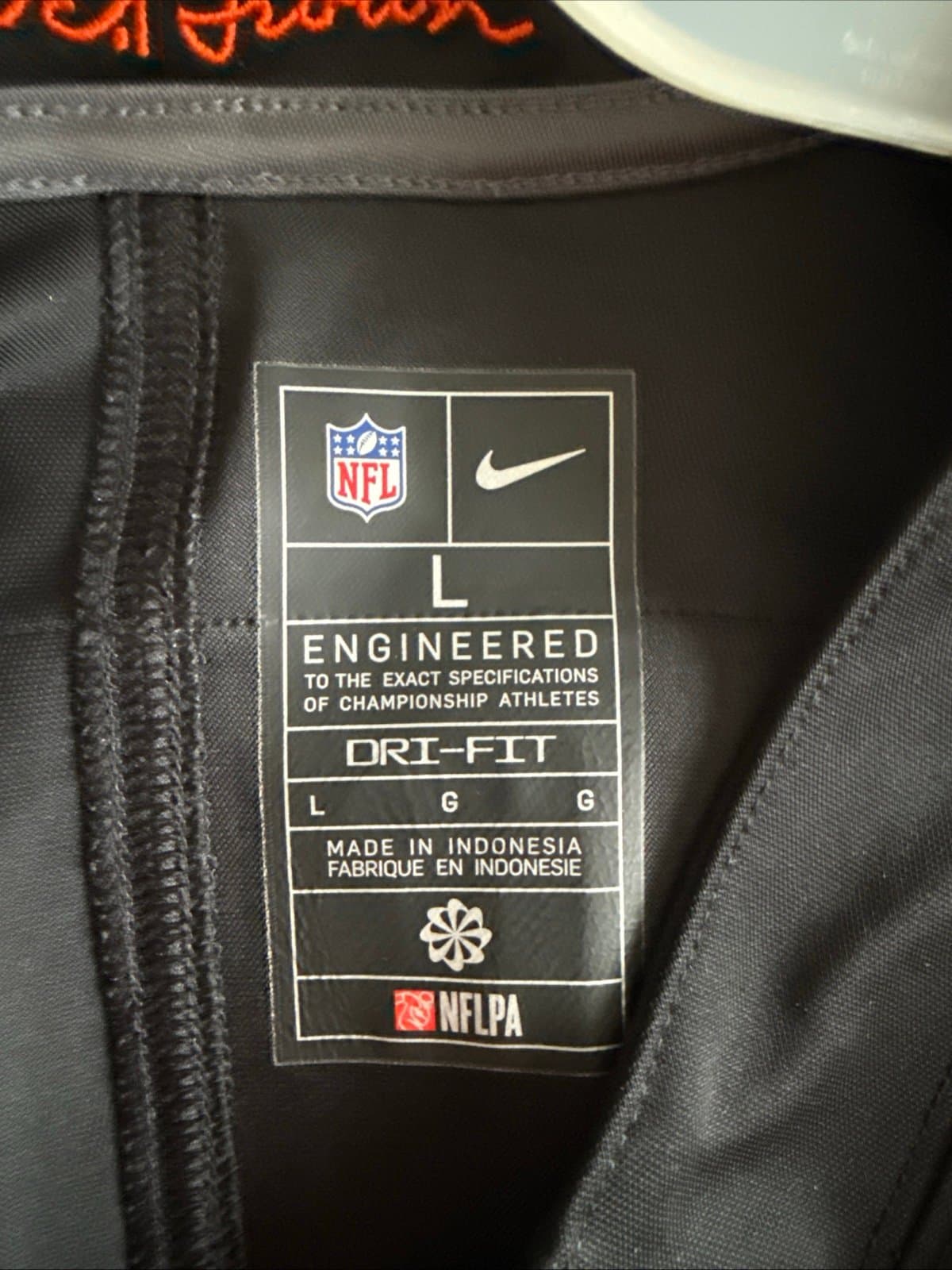 Men’s Nike Joe Burrow #9 Cincinnati Bengals Vapor Lmtd NFL Jersey Sz L - Black - Thumbnail 4