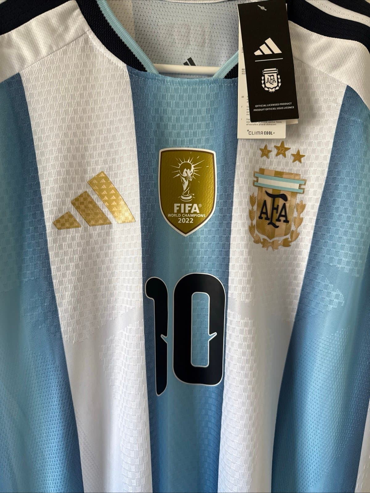 Men's adidas Messi #10 Argentina Authentic Home Jersey 2026 WC Sz XL - NWT RARE - Thumbnail 2