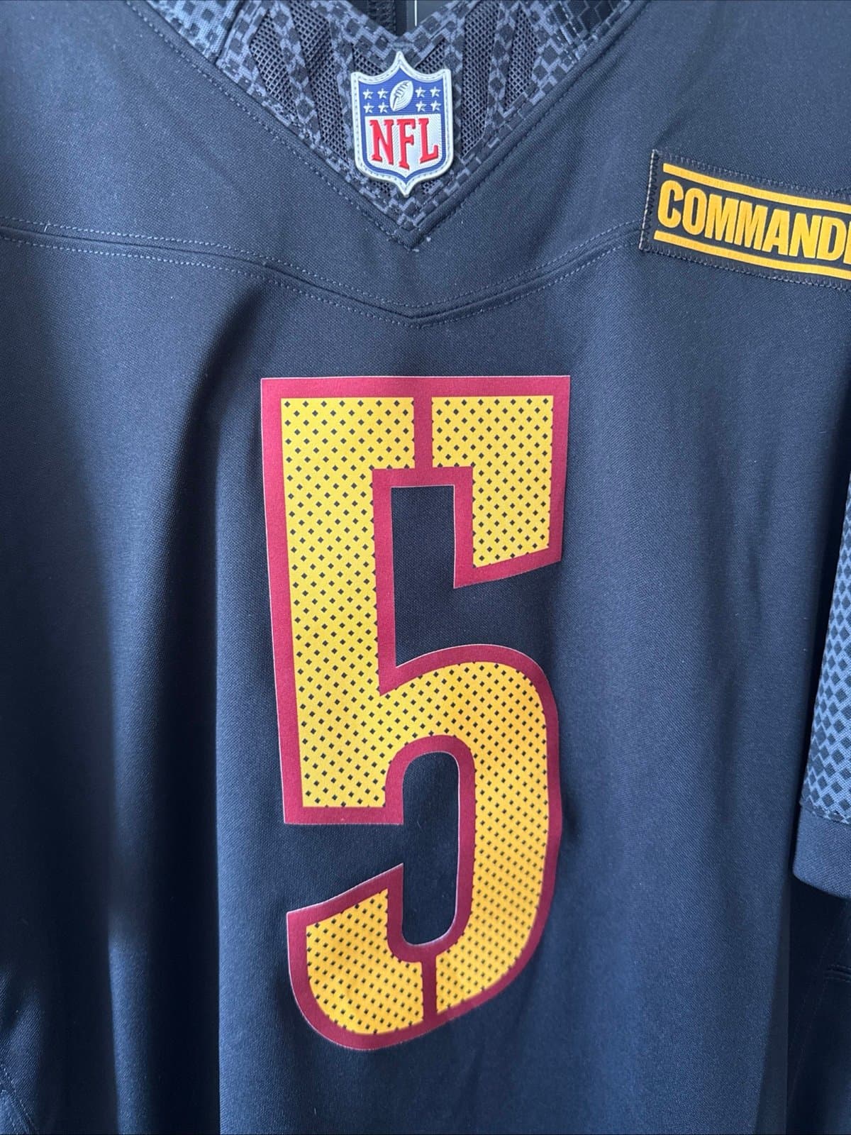 Men's Nike Jayden Daniels #5 Washington Commanders Alt Vapor Lmtd Jersey Sz XL - Thumbnail 2