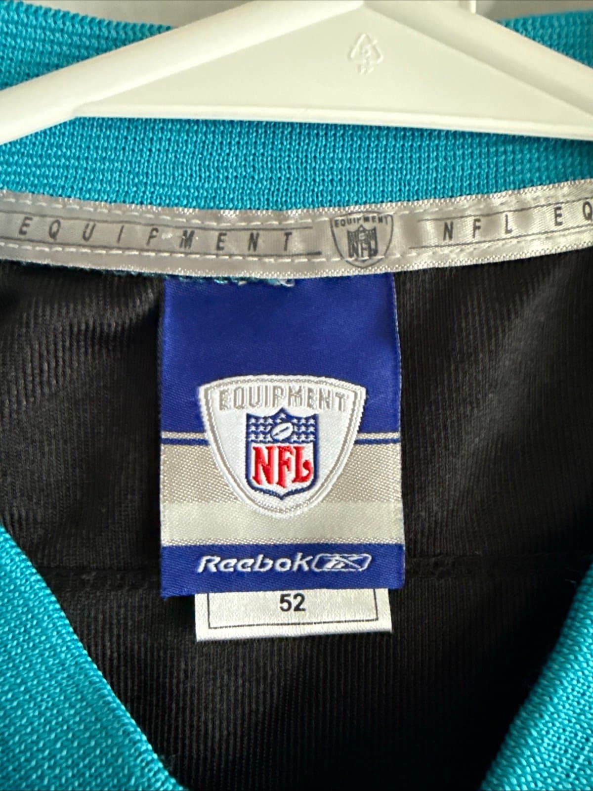 Men’s Reebok JULIUS PEPPERS #90 Carolina Panthers NFL Jersey Sz 52 - Black RARE - Thumbnail 4
