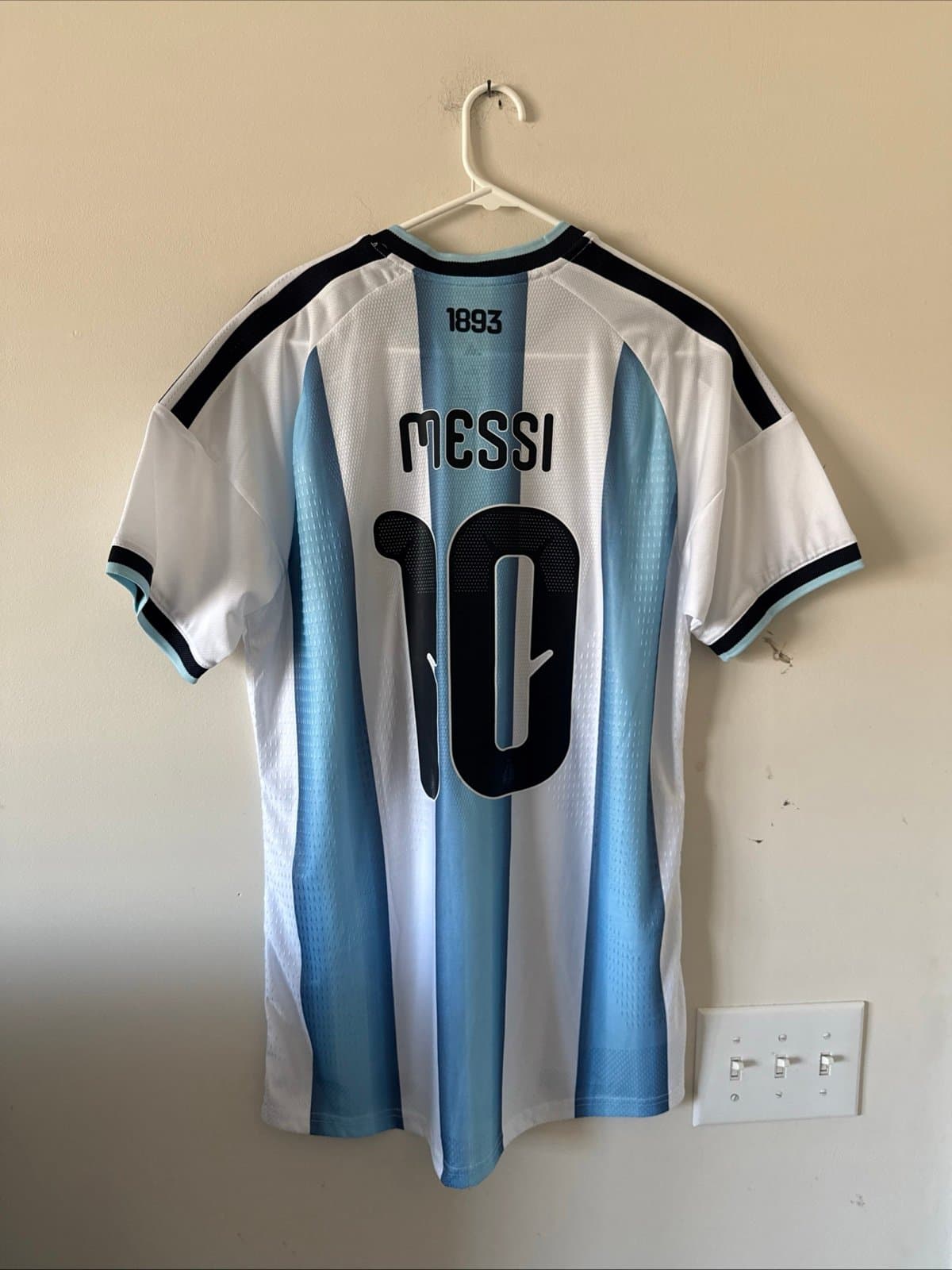 Men's adidas Messi #10 Argentina Authentic Home Jersey 2026 WC Sz XL - NWT RARE - Thumbnail 7