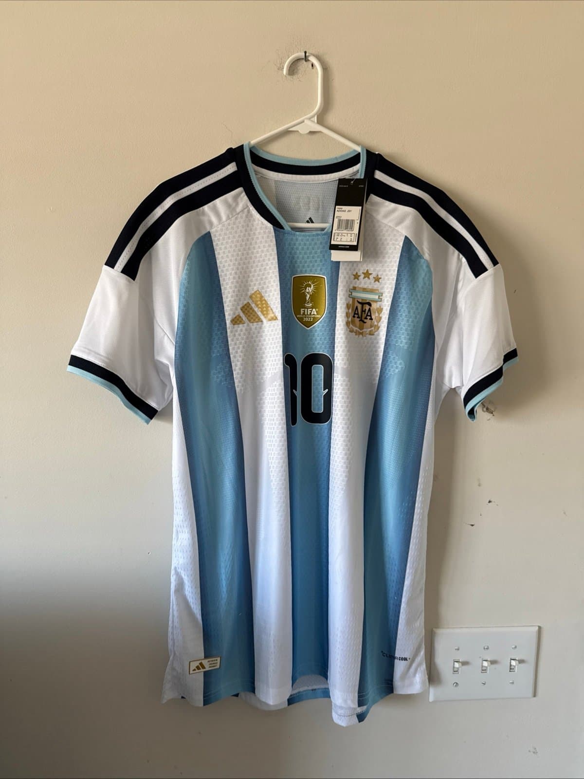 Men's adidas Messi #10 Argentina Authentic Home Jersey 2026 WC Sz XL - NWT RARE - Image 1