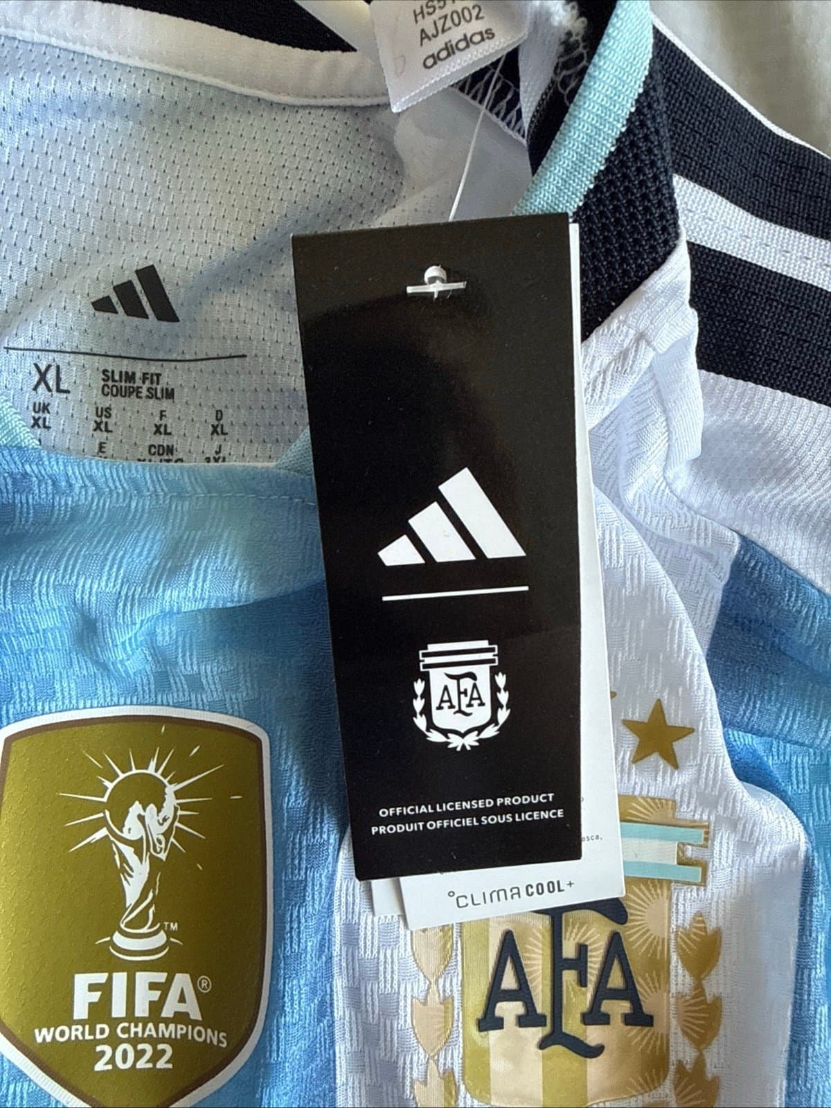 Men's adidas Messi #10 Argentina Authentic Home Jersey 2026 WC Sz XL - NWT RARE - Thumbnail 6
