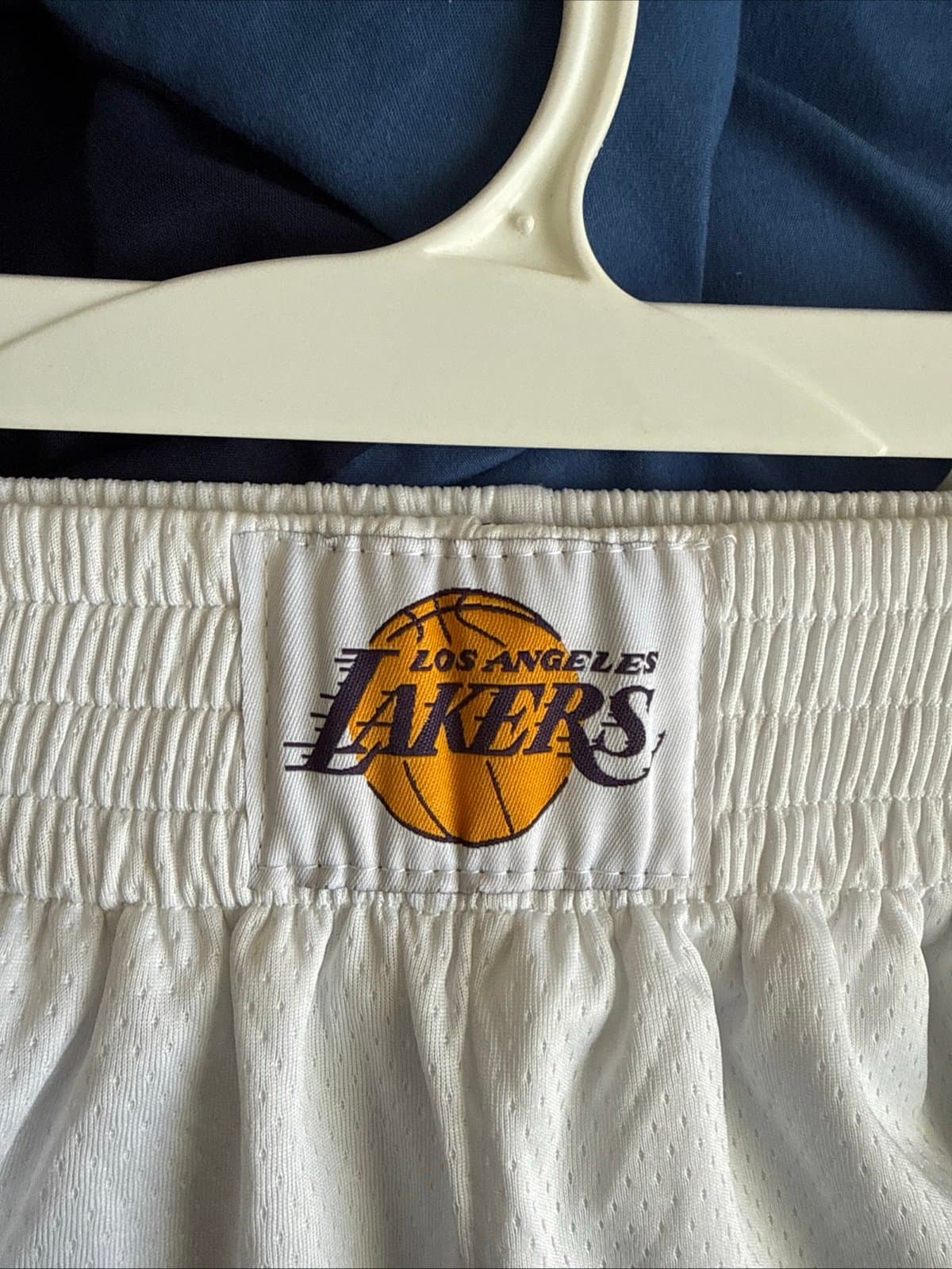 Men’s Nike Los Angeles Lakers Player Issued Swingman Shorts Sz 54 - White RARE - Thumbnail 5