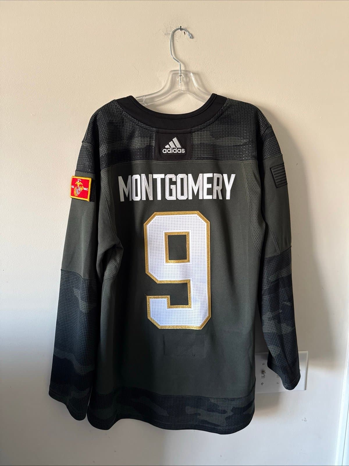 Men's adidas Camo Vegas Golden Knights Military Appreciation Jersey Sz 50 RARE - Thumbnail 7