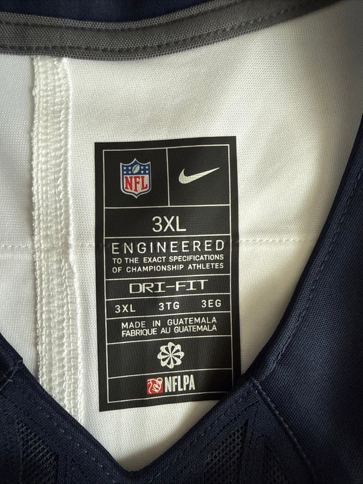 Men’s Nike Trevon Diggs #7 Dallas Cowboys Vapor Limited Jersey Sz 3XL - Blue - Thumbnail 4