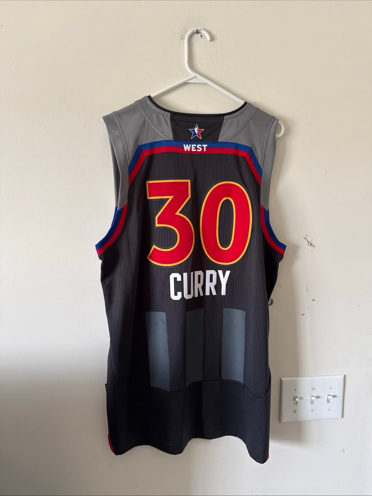 Men’s Adidas Stephen Curry #30 2017 NBA All-Star Game Swingman Jersey Sz L RARE - Thumbnail 6