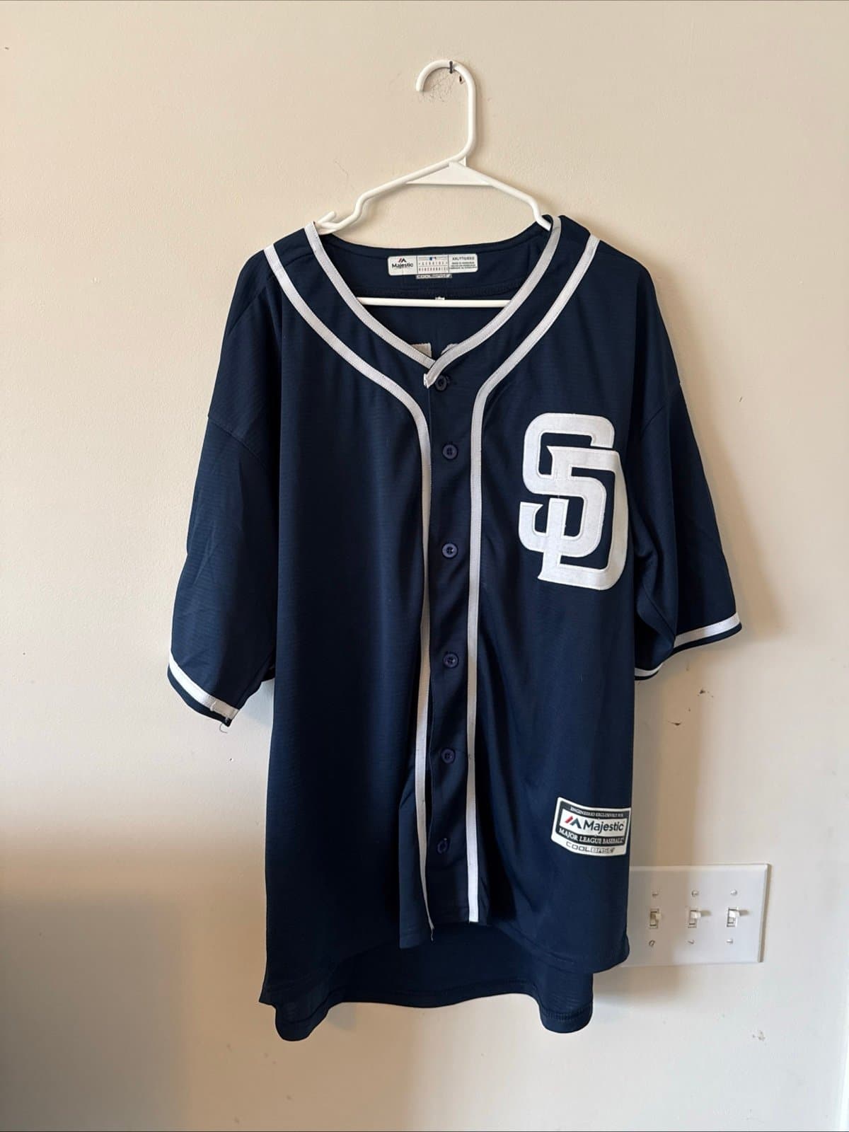 Men's Majestic SD Padres Jose Torres #76 2017 Spring Training Jersey Sz 2XL RARE - Image 1