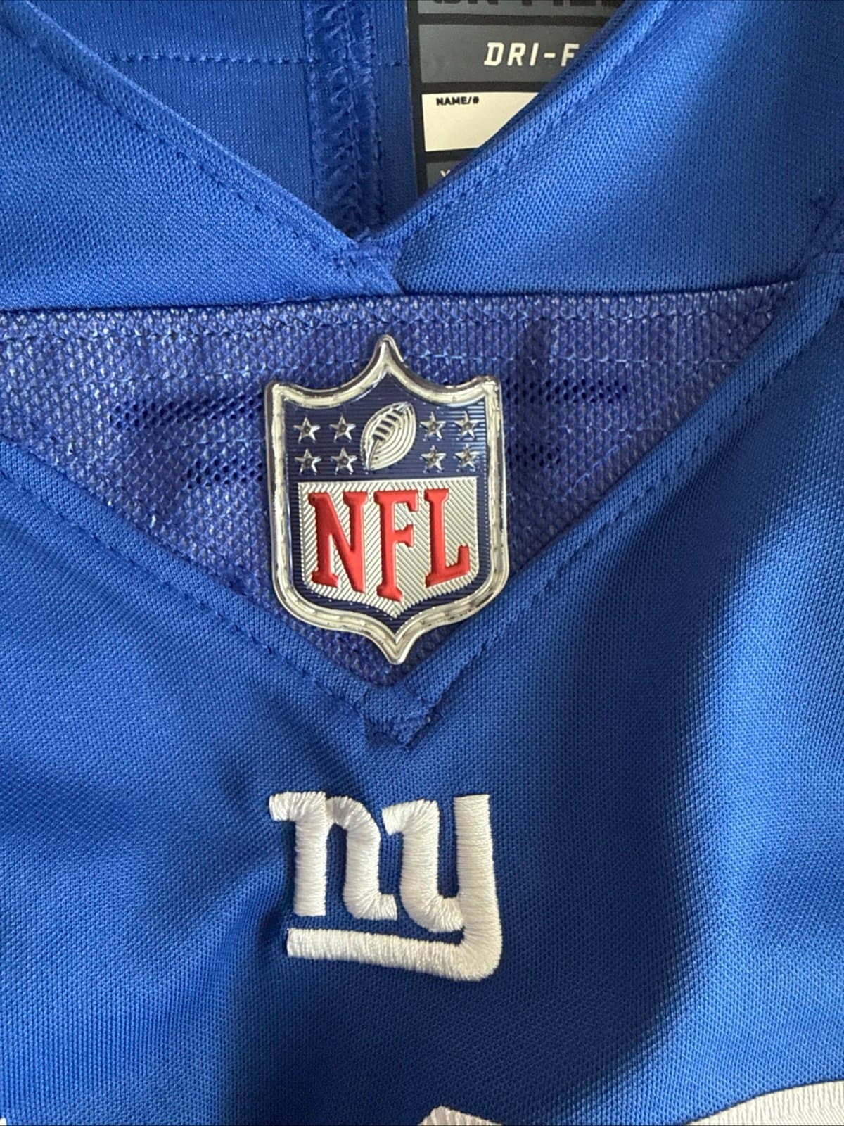 Men’s Nike ODELL BECKHAM JR #13 NY Giants Vapor Limited Jersey Sz XL - Blue RARE - Thumbnail 5