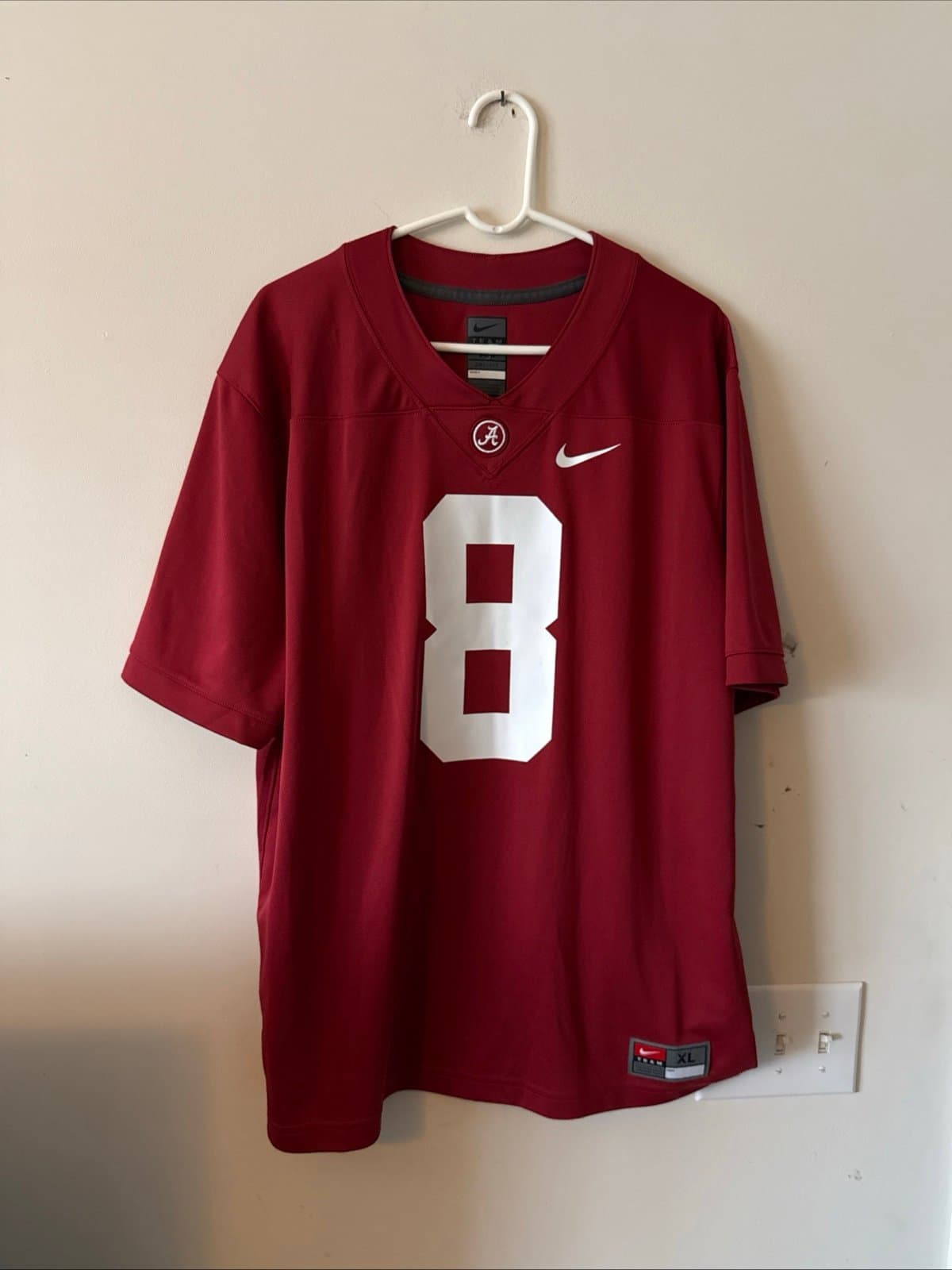 Men’s Nike Julio Jones #8 Alabama Crimson Tide NCAA Jersey Sz XL - Red RARE - Image 1