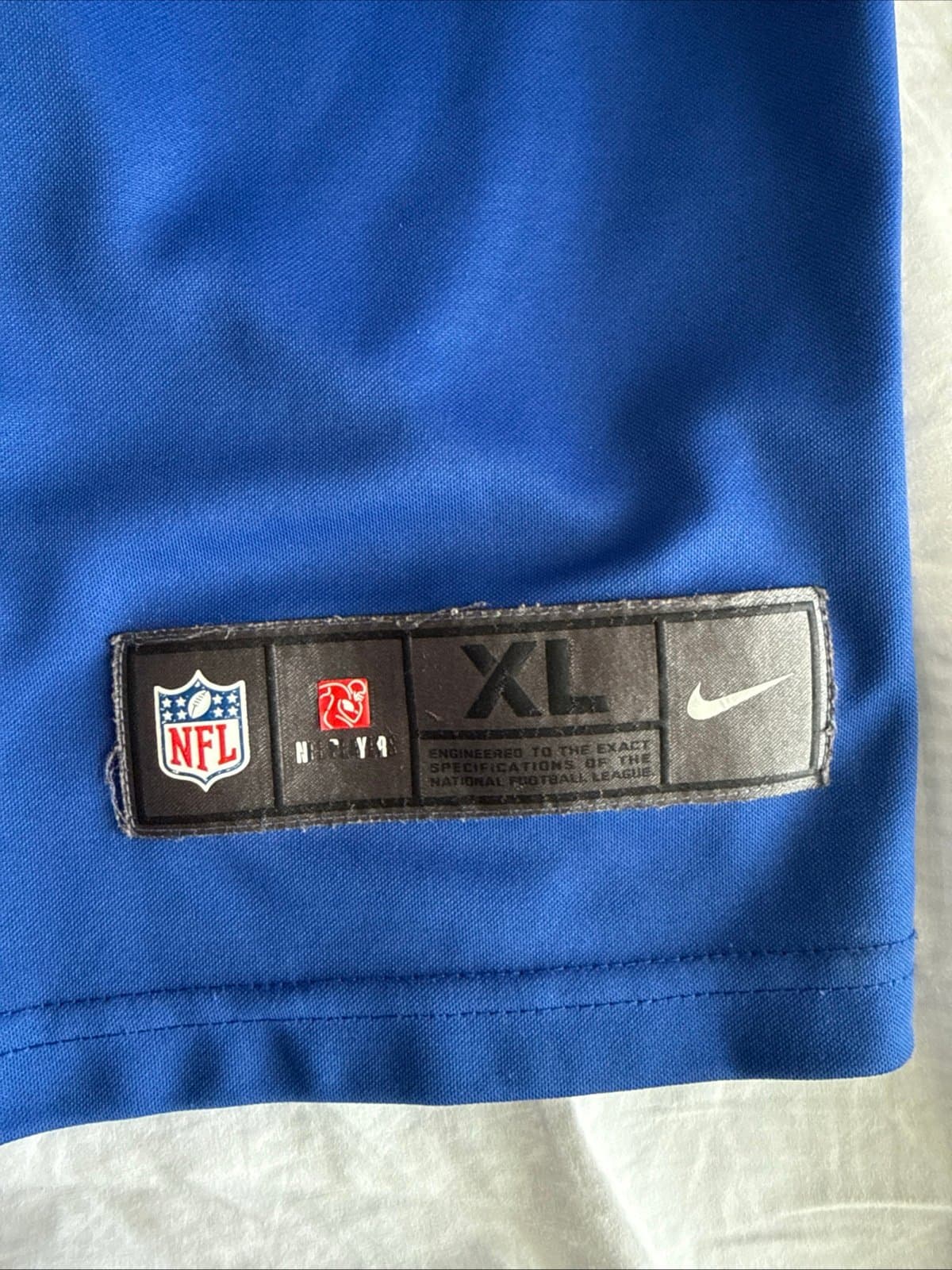 Men’s Nike ODELL BECKHAM JR #13 NY Giants Vapor Limited Jersey Sz XL - Blue RARE - Thumbnail 3