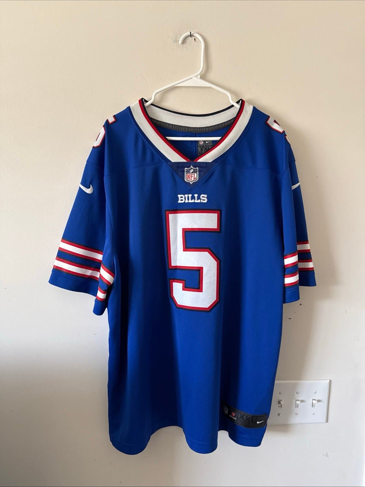 Men’s Nike Tyrod Taylor #5 Buffalo Bills Vapor Lmtd NFL Jersey Sz 2XL Blue RARE - Image 1