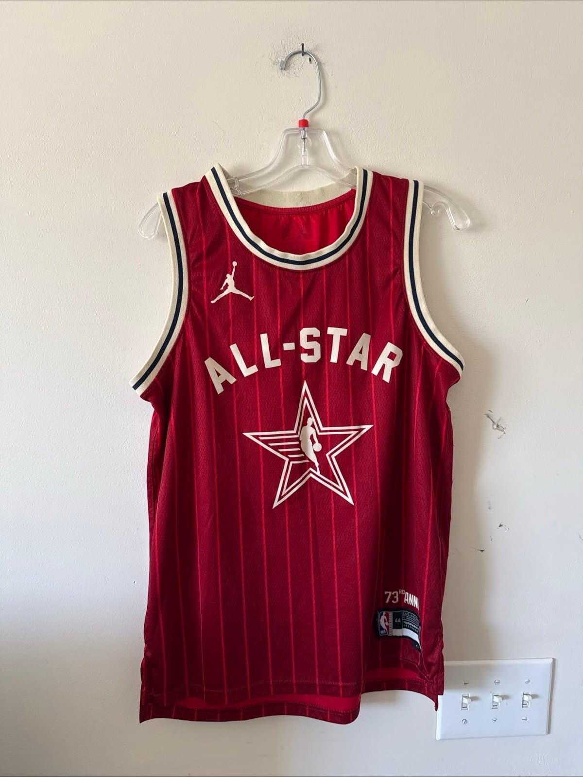 Men’s Jordan Stephen Curry#30 2024 NBA All-Star Game Jersey Sz 44 - Red RARE - Image 1