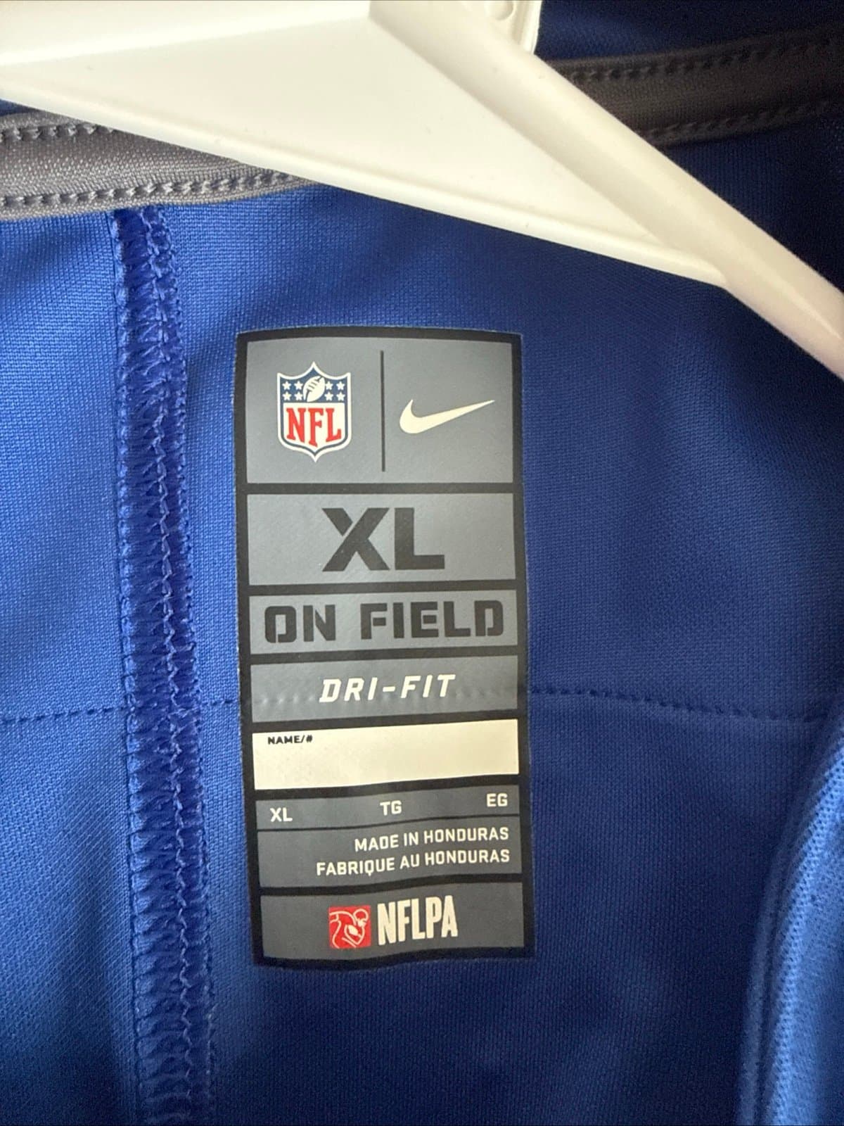 Men’s Nike ODELL BECKHAM JR #13 NY Giants Vapor Limited Jersey Sz XL - Blue RARE - Thumbnail 4