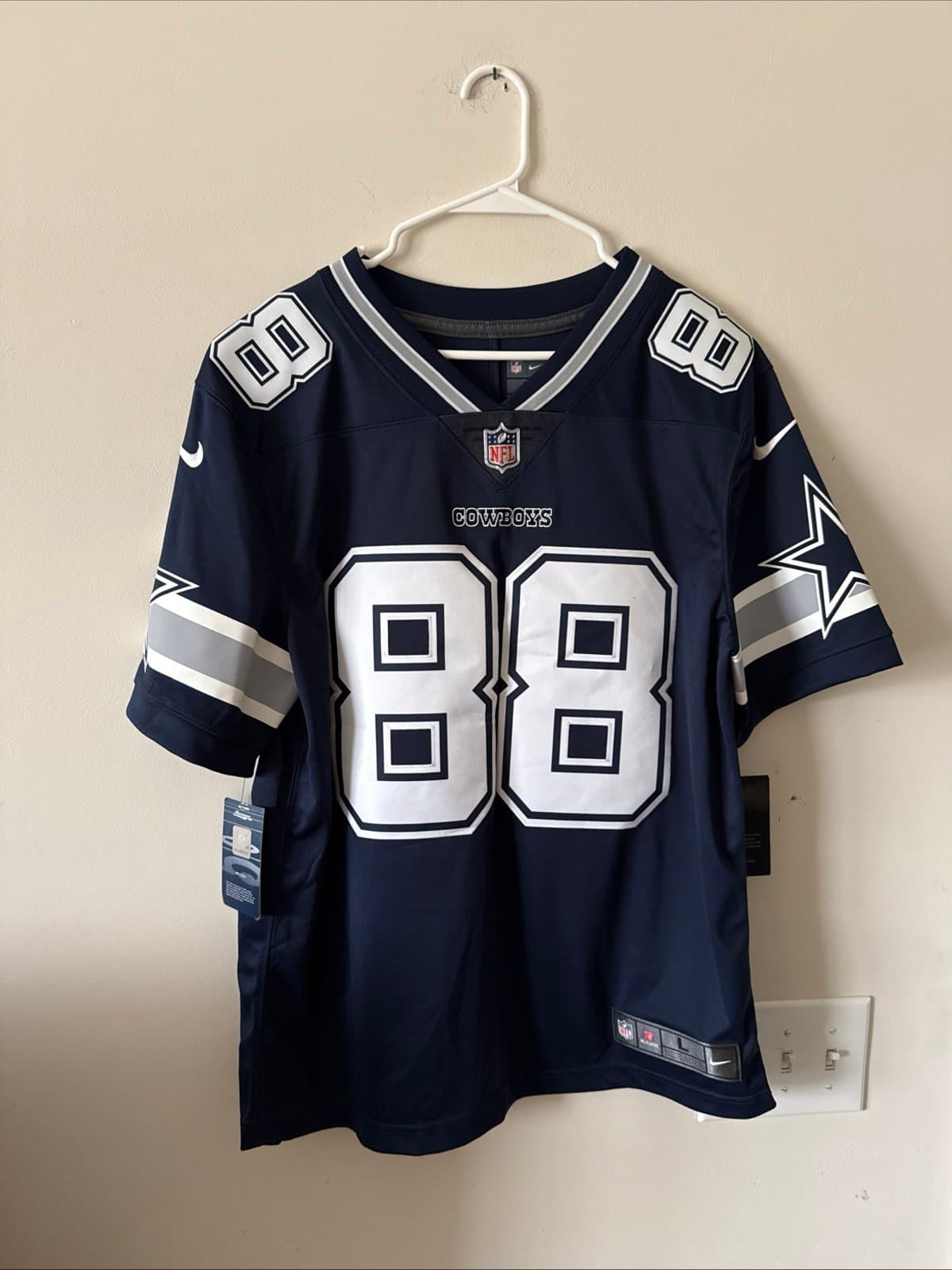 Men’s Nike Dez Bryant #88 Dallas Cowboys Vapor Lmtd NFL Jersey Sz L - Blue NWT - Image 1