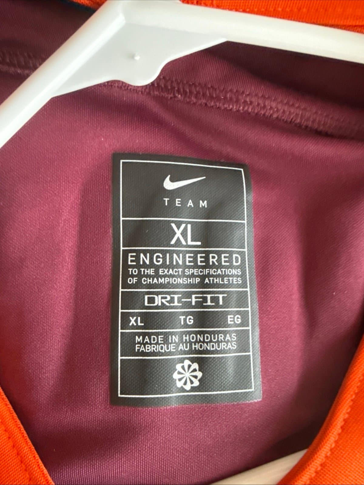 Men’s Nike Kyron Drones #1 Virginia Tech Hokies 2025 Dri Fit Jersey Sz XL - RARE - Thumbnail 4