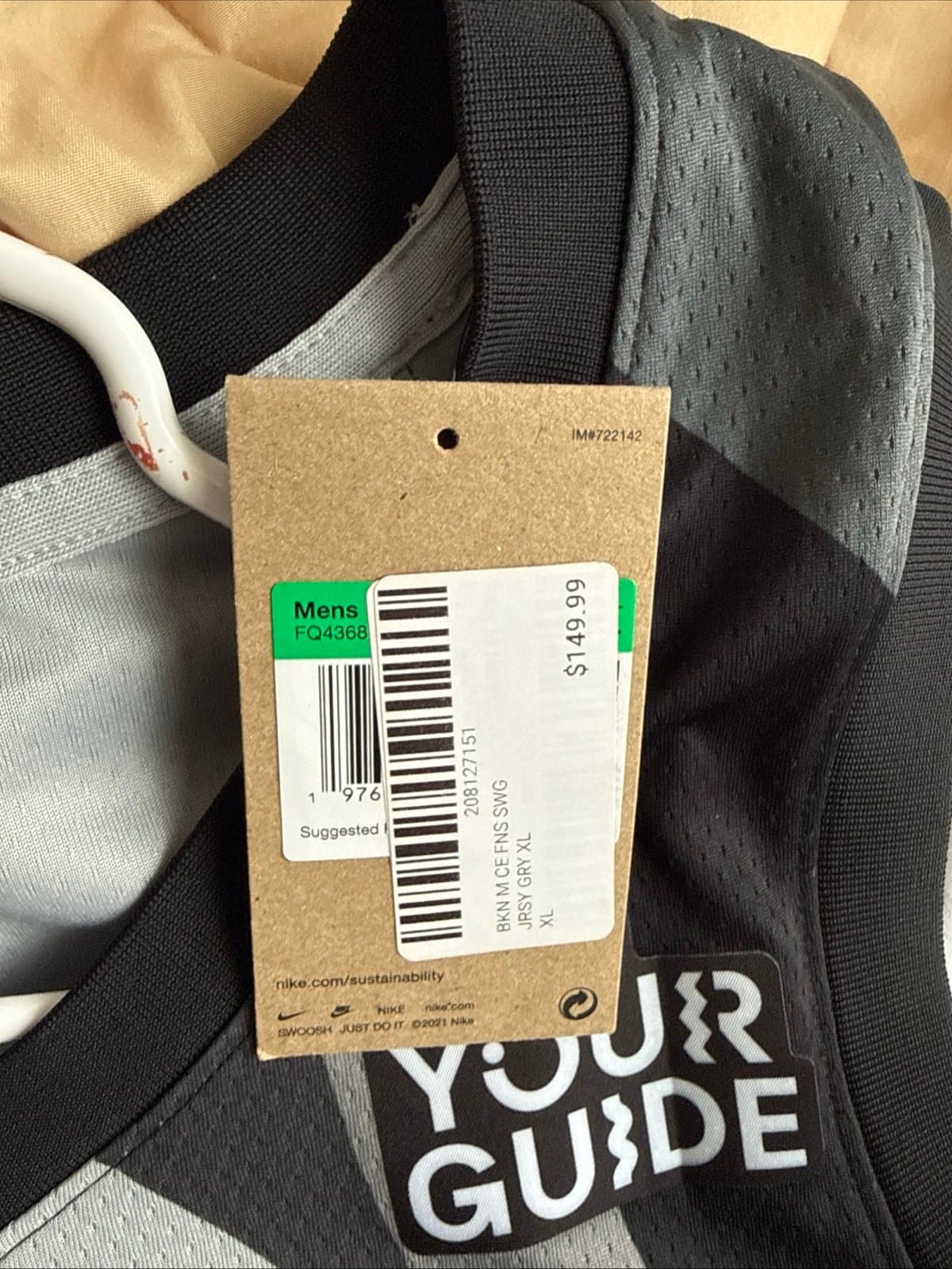 Men’s Nike x KAWS Cam Thomas #24 Brooklyn Nets City Edition Jersey Sz 52 - NWT - Thumbnail 6