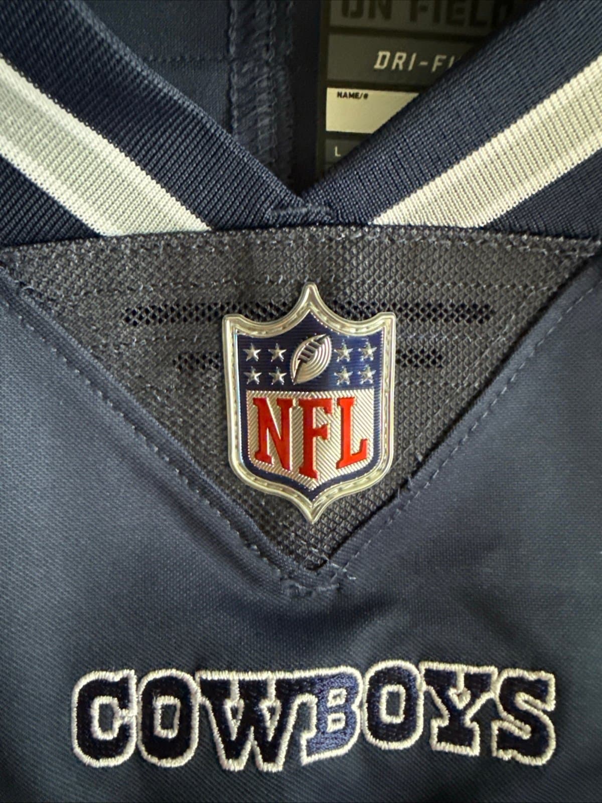 Men’s Nike Dez Bryant #88 Dallas Cowboys Vapor Lmtd NFL Jersey Sz L - Blue NWT - Thumbnail 5