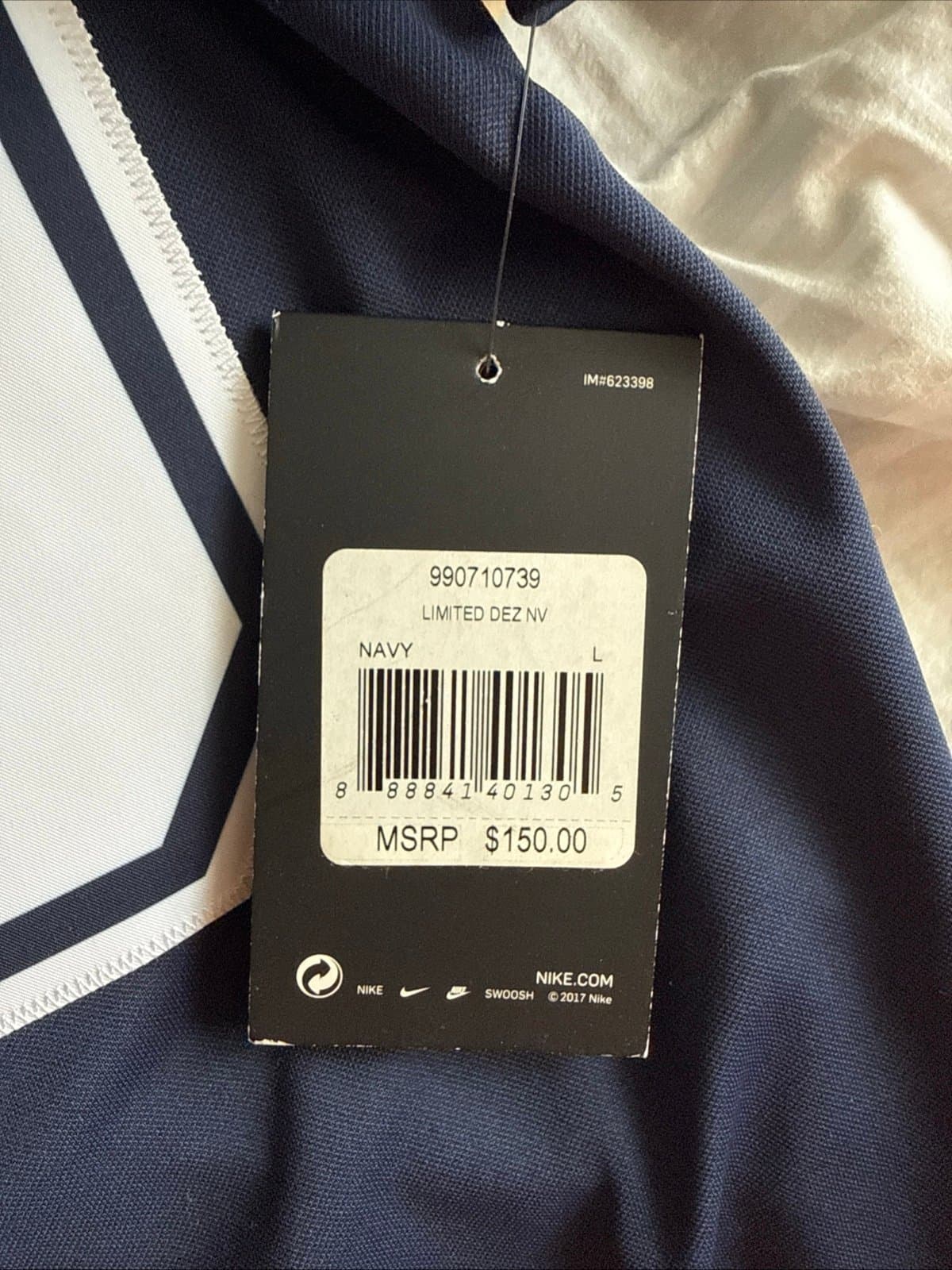 Men’s Nike Dez Bryant #88 Dallas Cowboys Vapor Lmtd NFL Jersey Sz L - Blue NWT - Thumbnail 6