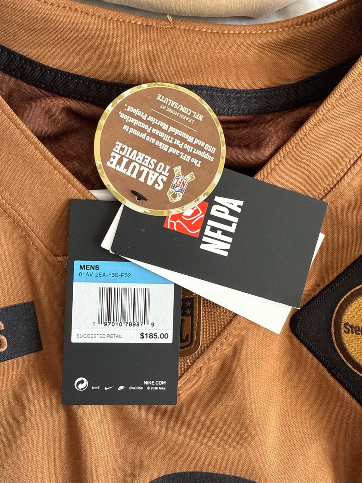 Men's Nike Kenny Pickett #8 Steelers Salute To Service Jersey Sz M - NWT RARE - Thumbnail 6