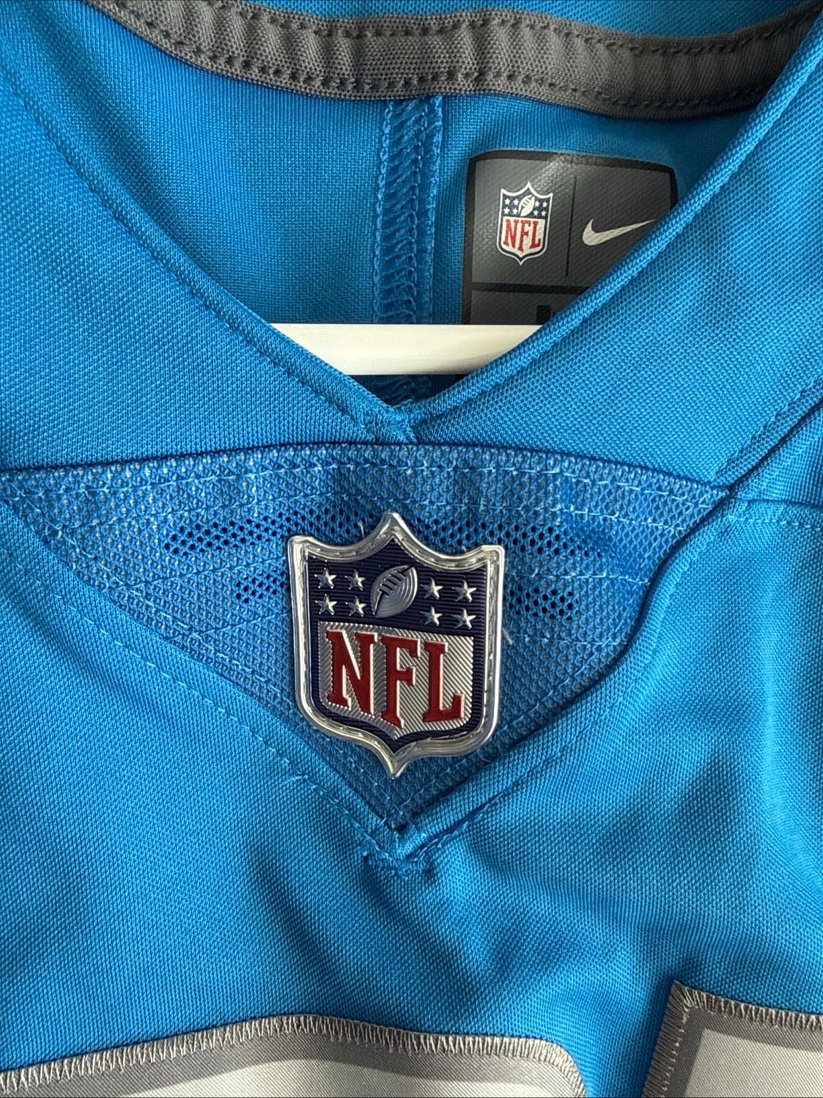 Men’s Nike Calvin Johnson #81 Detroit Lions Vapor Limited Jersey Sz M Blue RARE - Thumbnail 5