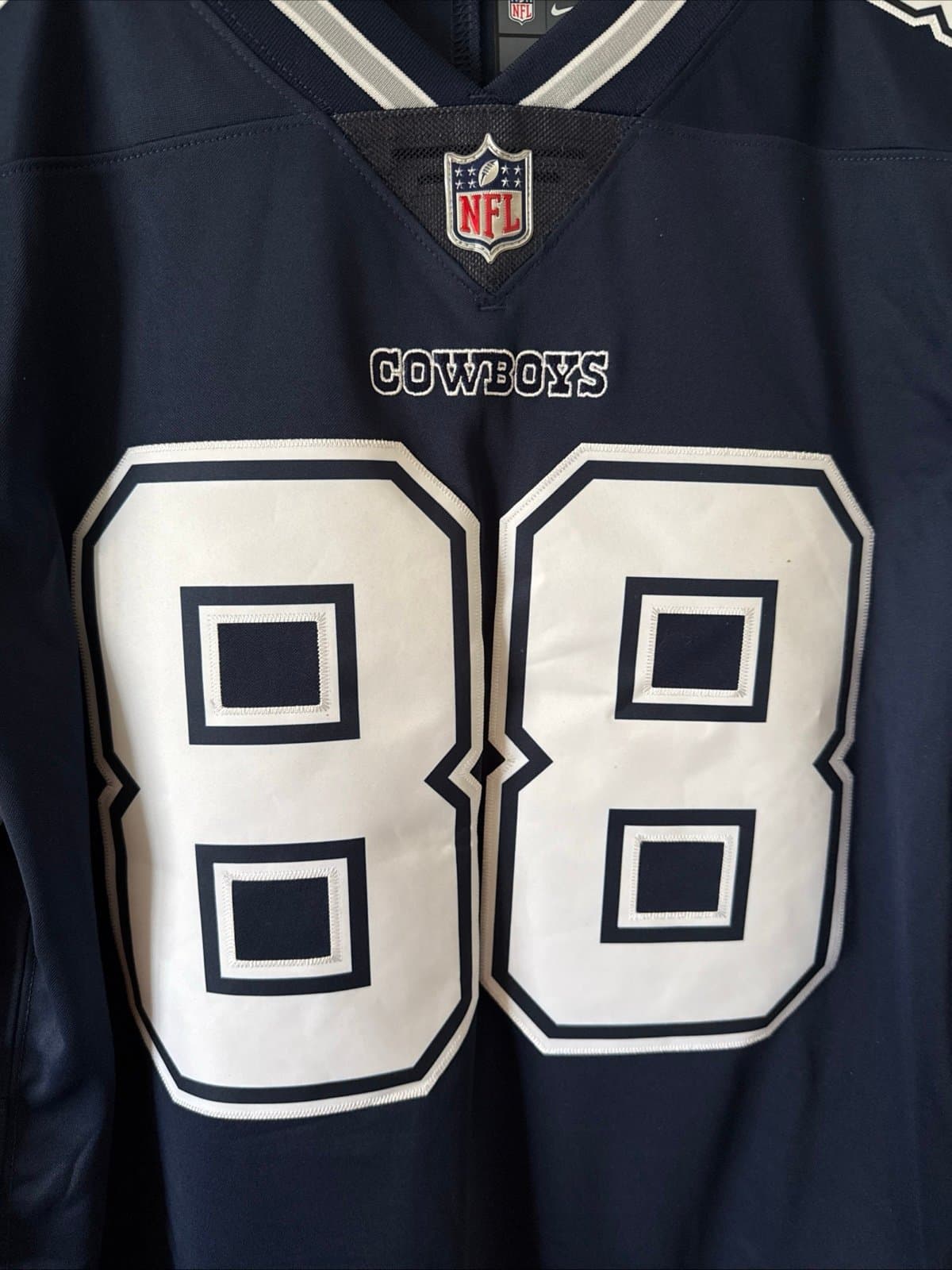 Men’s Nike Dez Bryant #88 Dallas Cowboys Vapor Lmtd NFL Jersey Sz L - Blue NWT - Thumbnail 2