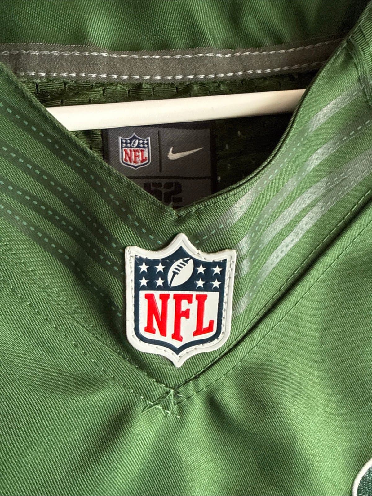 Men’s Nike CHRIS JOHNSON #21 New York Jets NFL Stitched Jersey Sz 52 Green RARE - Thumbnail 5