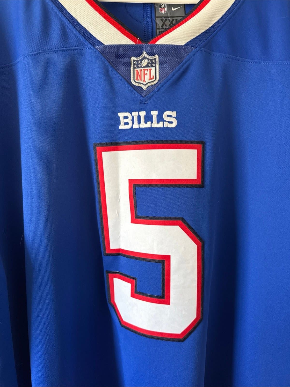 Men’s Nike Tyrod Taylor #5 Buffalo Bills Vapor Lmtd NFL Jersey Sz 2XL Blue RARE - Thumbnail 2