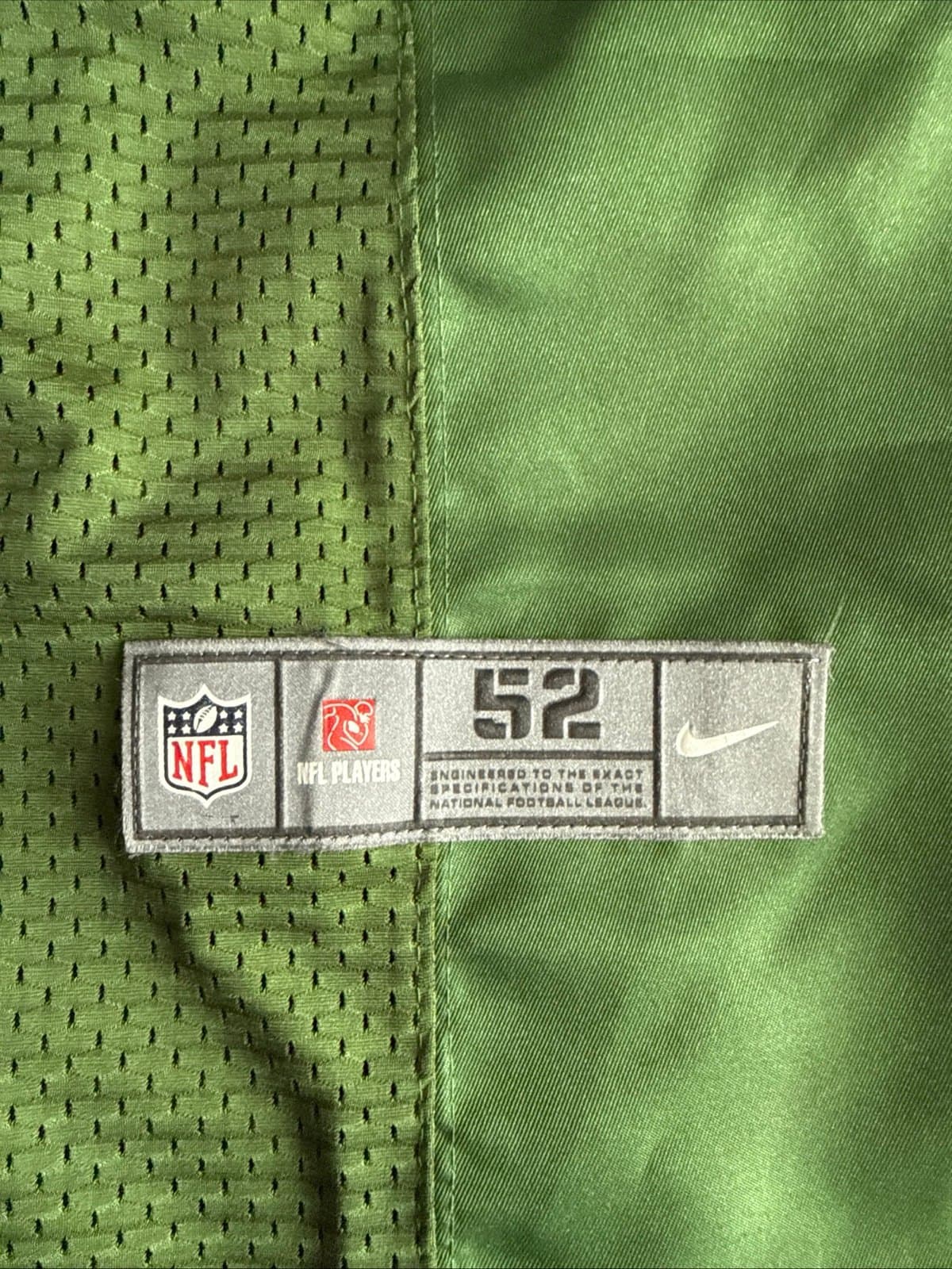 Men’s Nike CHRIS JOHNSON #21 New York Jets NFL Stitched Jersey Sz 52 Green RARE - Thumbnail 3