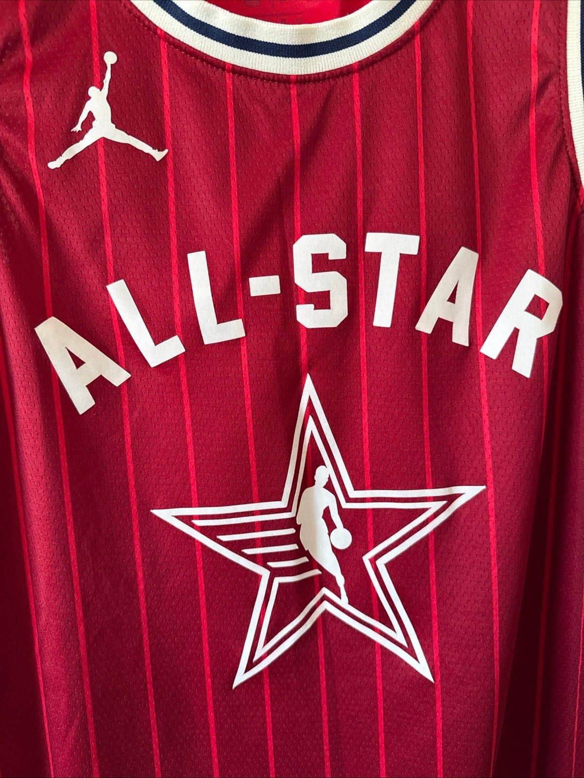 Men’s Jordan Stephen Curry#30 2024 NBA All-Star Game Jersey Sz 44 - Red RARE - Thumbnail 2