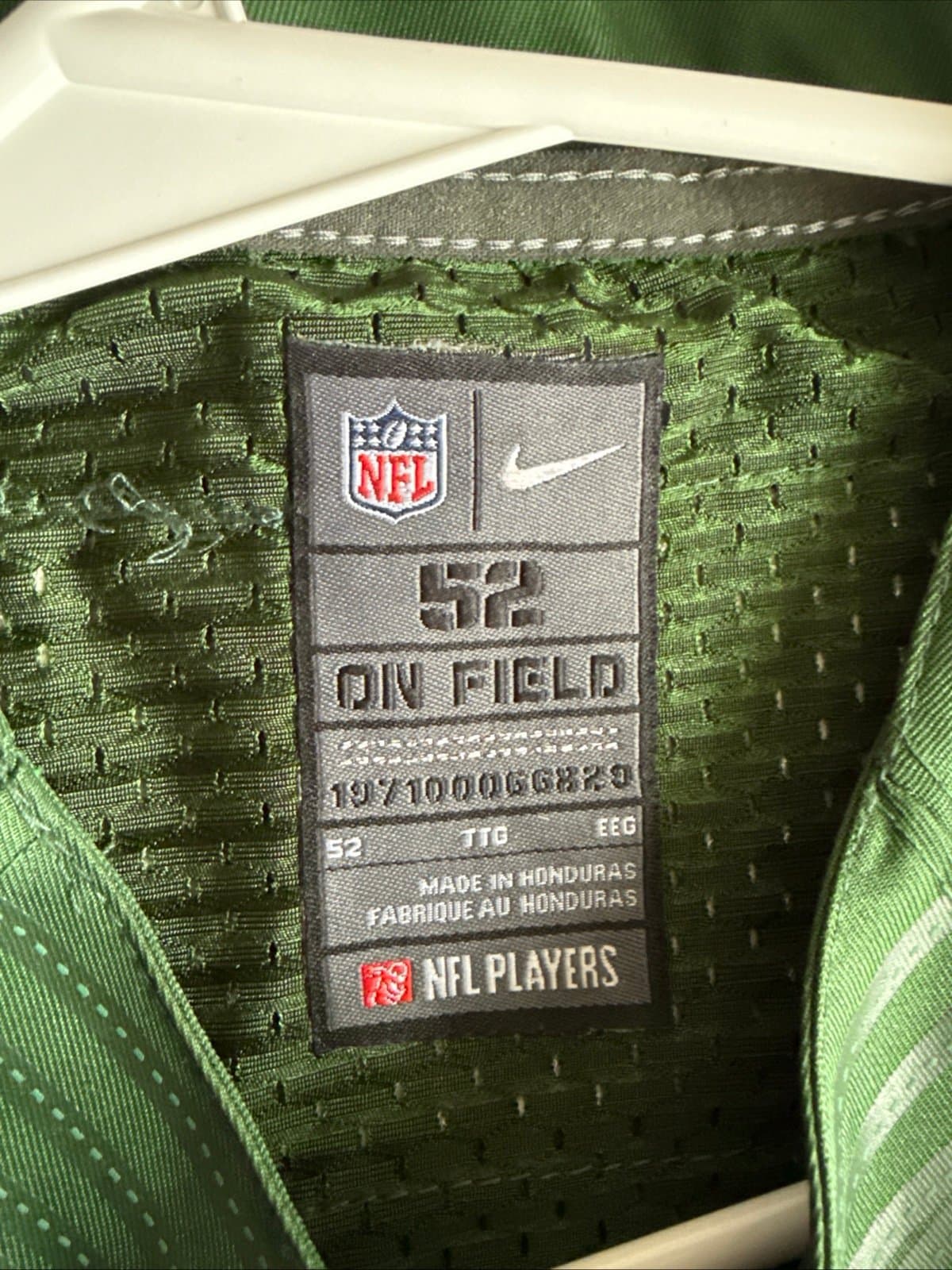 Men’s Nike CHRIS JOHNSON #21 New York Jets NFL Stitched Jersey Sz 52 Green RARE - Thumbnail 4