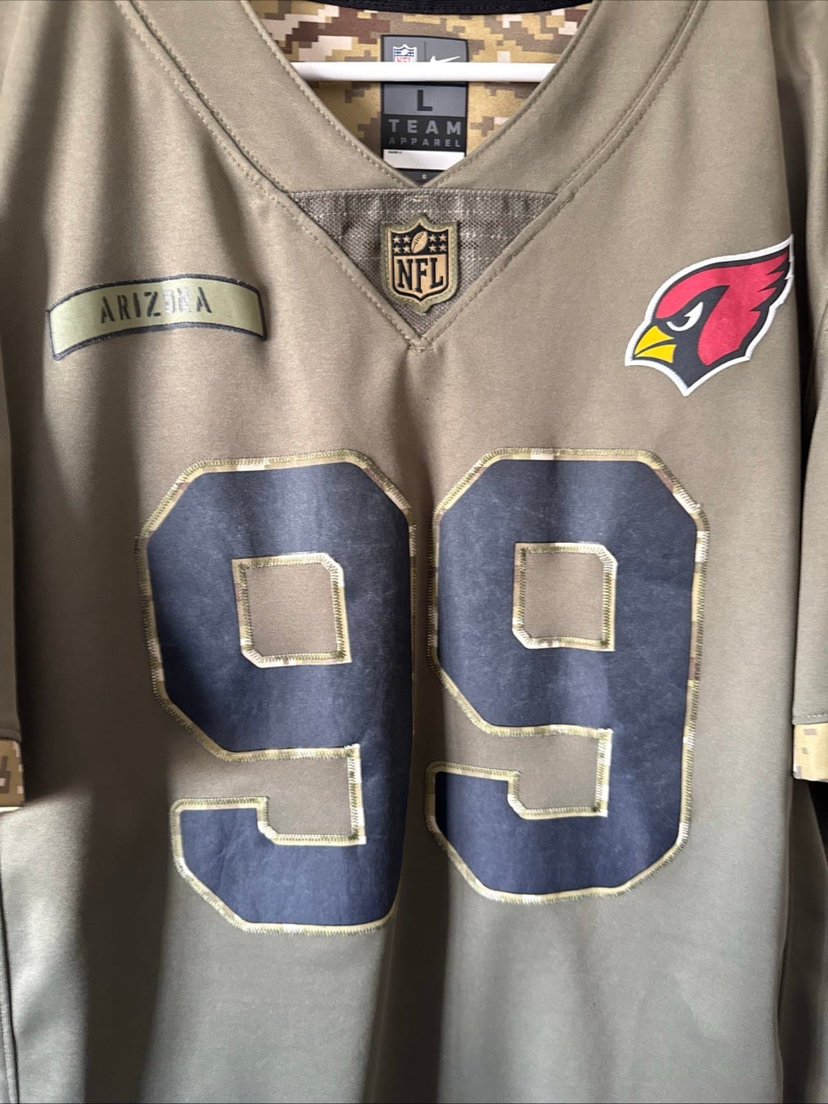 Men's Nike JJ Watt #99 Arizona Cardinals Salute To Service Lmtd Jersey Sz L RARE - Thumbnail 2