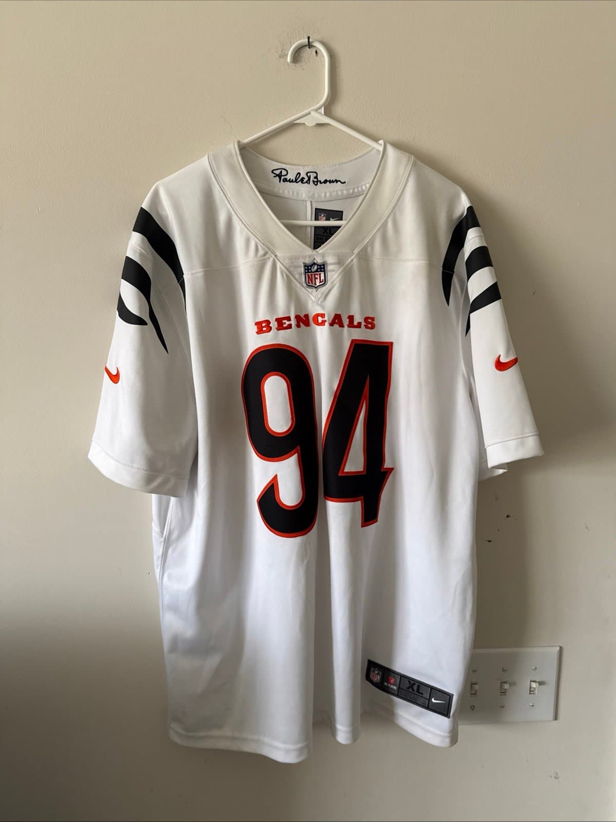 Men’s Nike Sam Hubbard #94 Cincinnati Bengals Vapor Limited Jersey Sz XL - RARE - Image 1