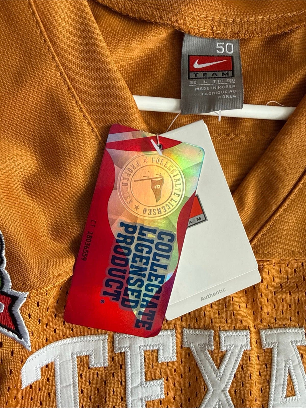 Men’s Nike Colt McCoy #12 Texas Longhorns 2010 BCS NCAA Jersey Sz 50 - NWT RARE - Thumbnail 6