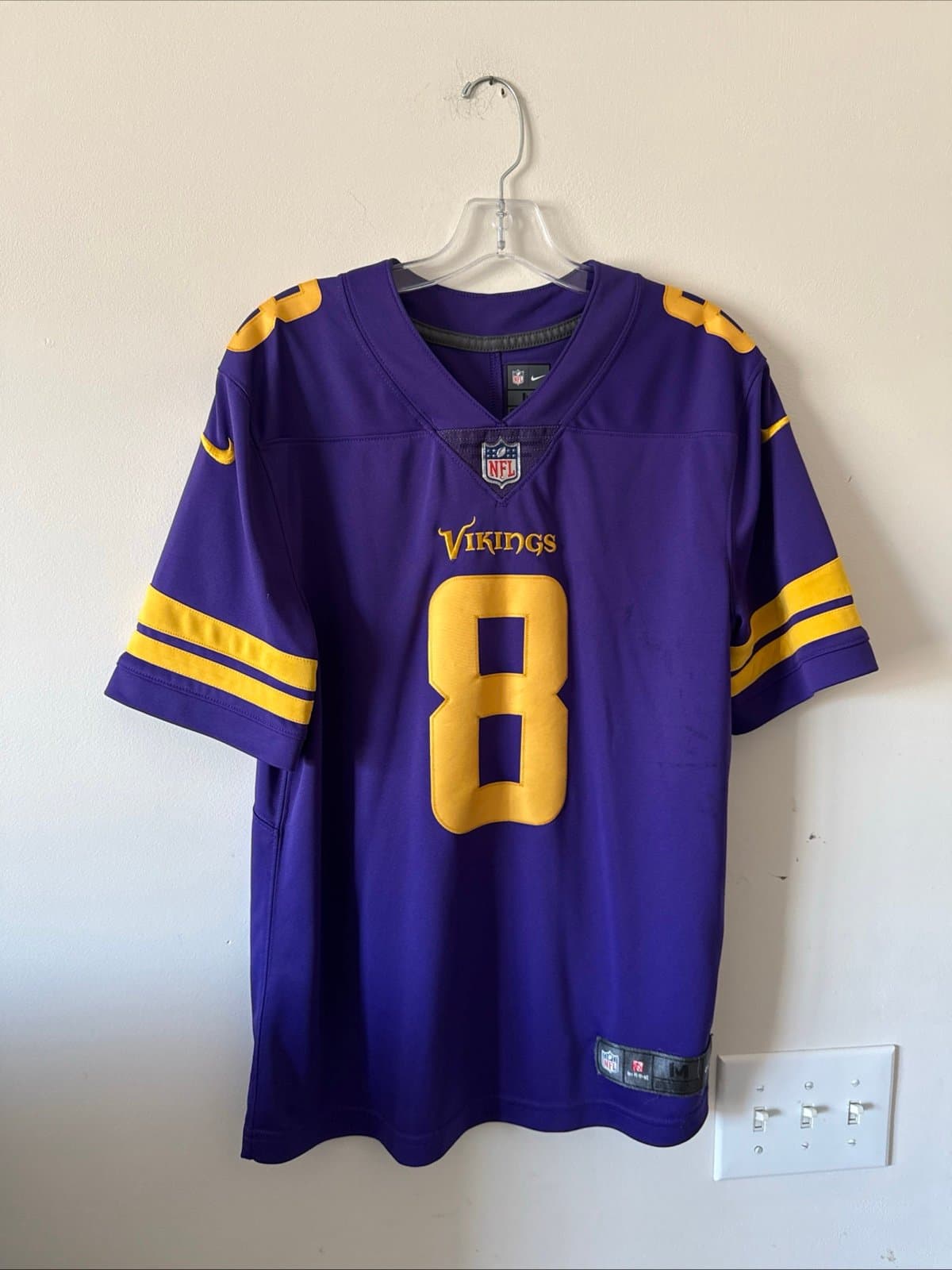 Men’s Nike Kirk Cousins #8 Minnesota Vikings Vapor Limited Jersey Sz M - RARE - Image 1