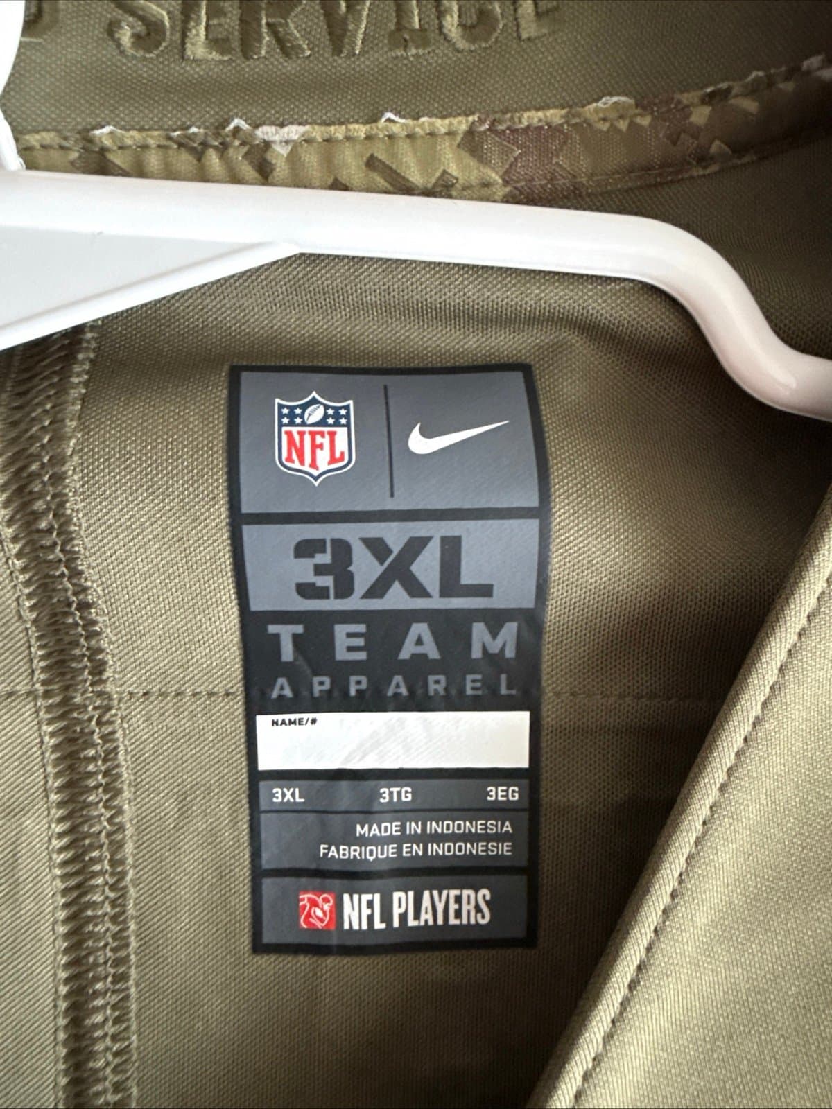 Men's Nike Cam Newton #1 Carolina Panthers Salute To Service Jersey Sz 3XL RARE - Thumbnail 4