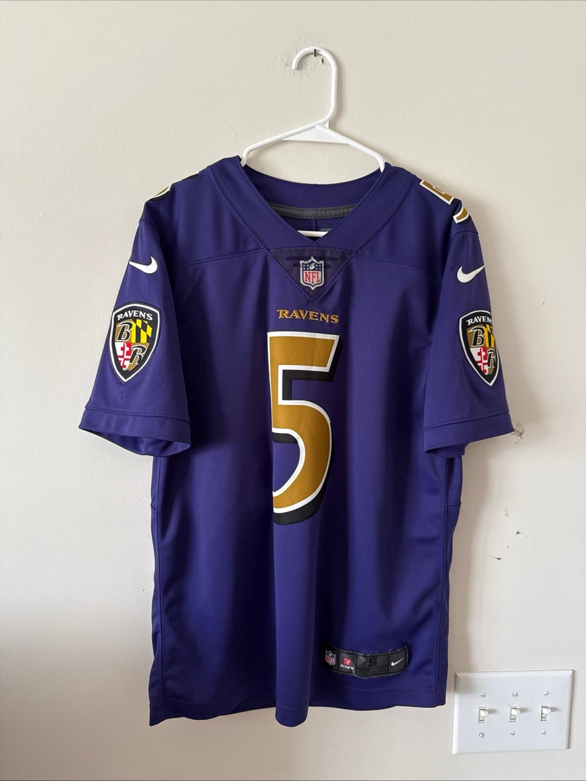 Men’s Nike Joe Flacco #5 Baltimore Ravens Vapor Lmtd Alt NFL Jersey Sz S - RARE - Image 1