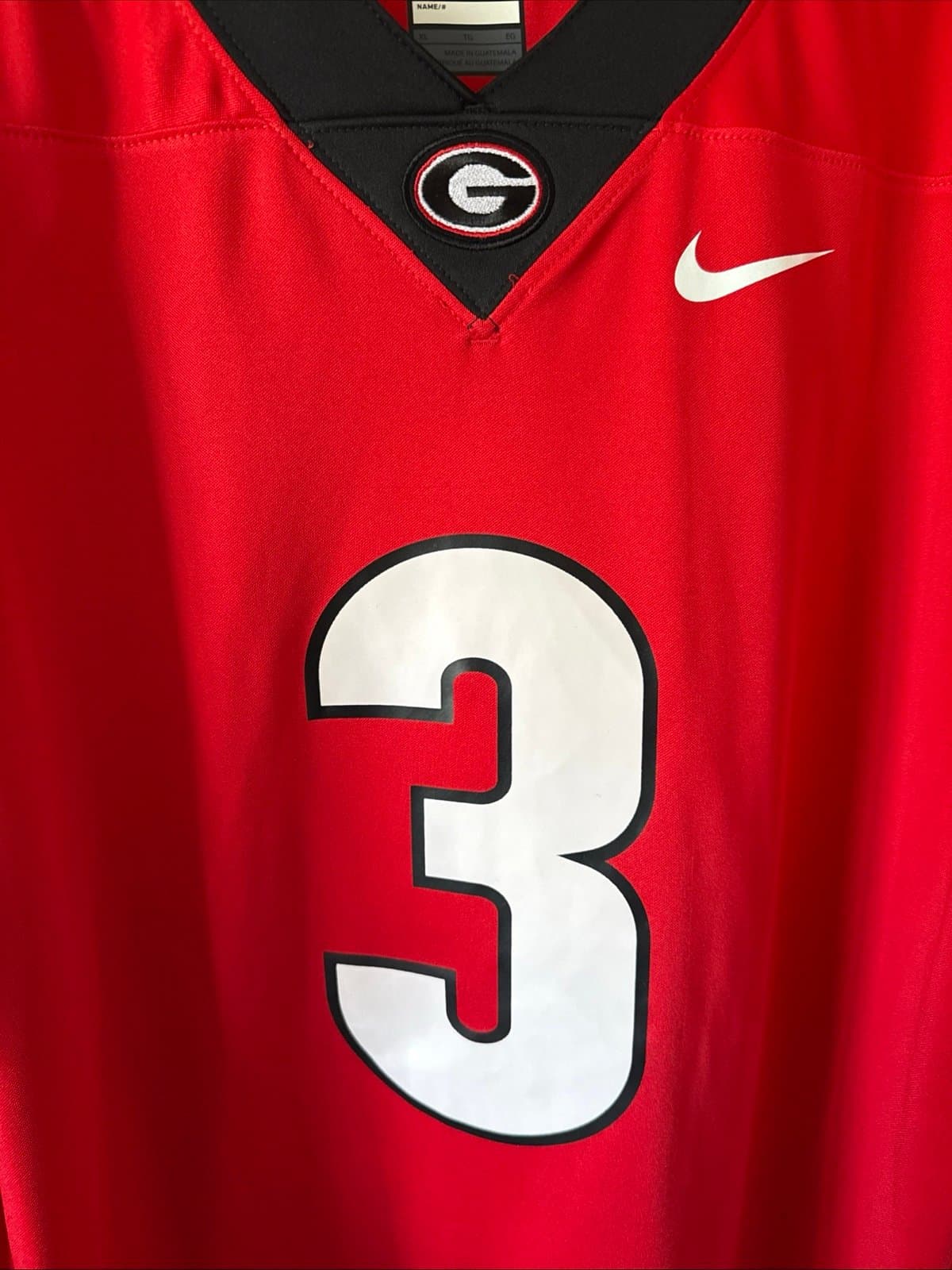 Men’s Nike Tyson Campbell #3 Georgia Bulldogs Alumni Jersey Sz XL - Red RARE - Thumbnail 2