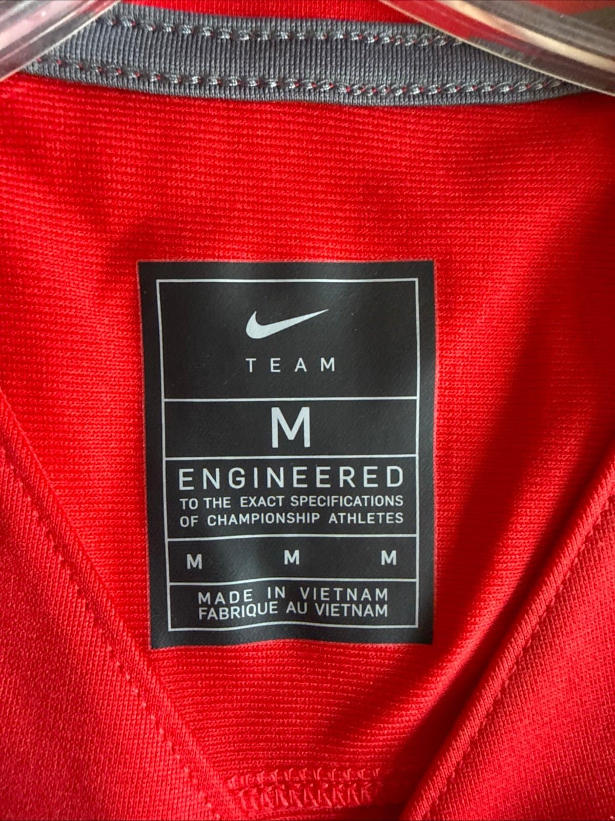 Men’s Nike Eli Manning #10 Ole Miss Rebels NCAA Jersey Sz M - Red RARE - Thumbnail 4