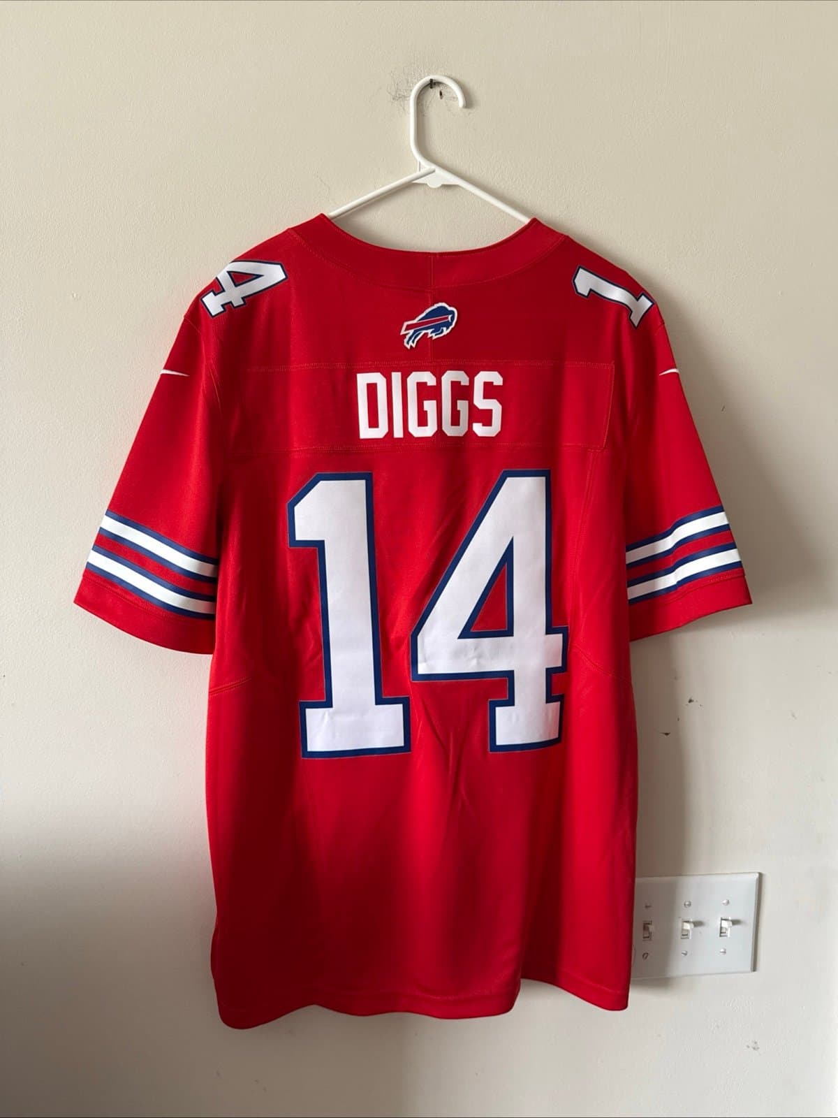 Men’s Nike Stefon Diggs #14 Buffalo Bills Vapor Lmtd Jersey Sz L - Red NWT RARE - Thumbnail 7